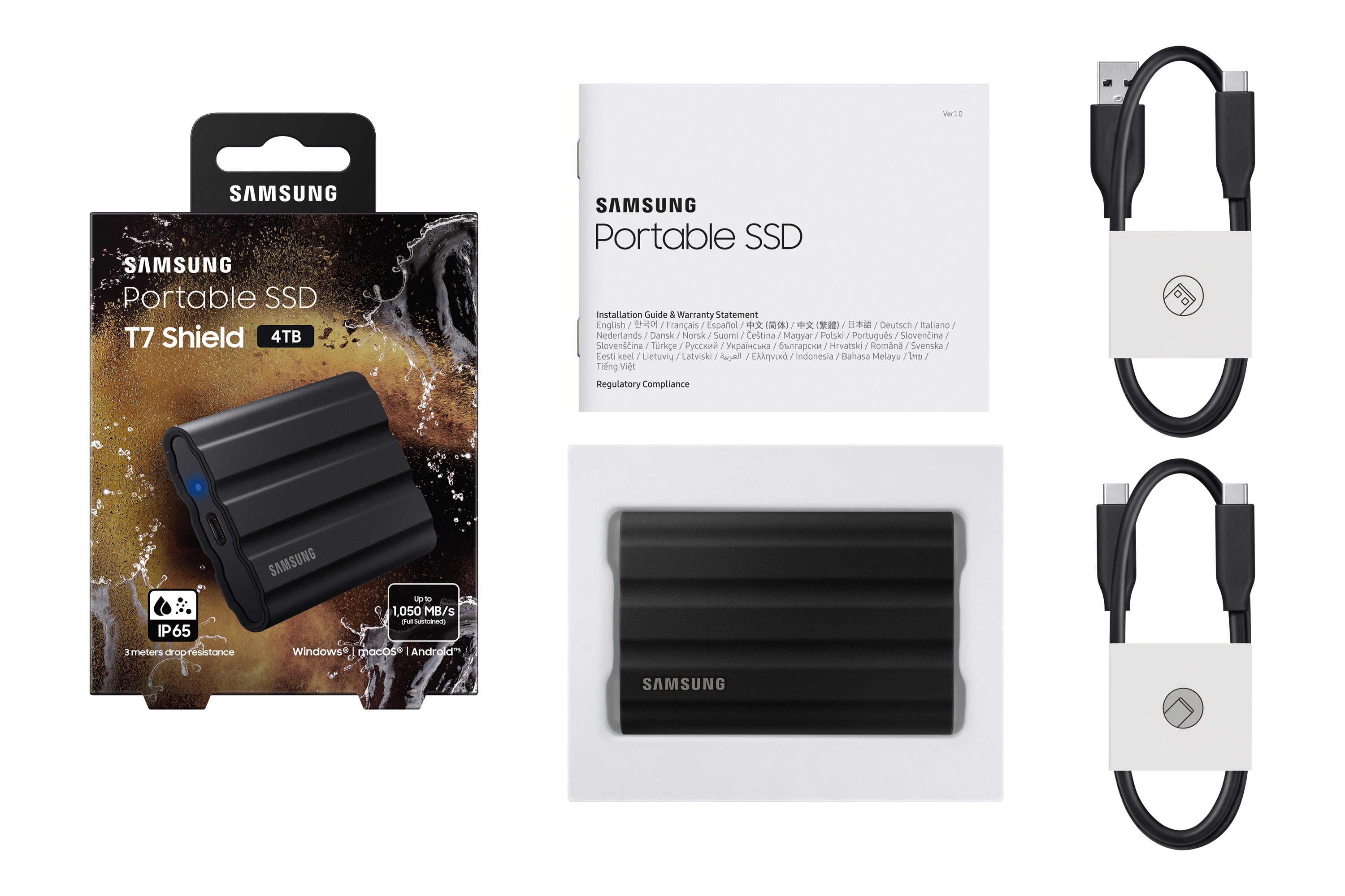 Samsung MU-PE4T0S 4 To USB Type-C 3.2 Gen 2 (3.1 Gen 2) Noir