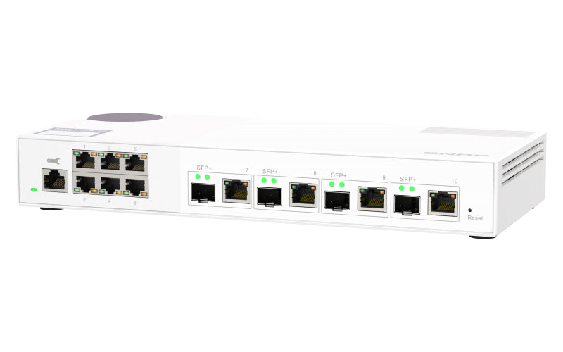 QNAP QSW-M2106-4C commutateur réseau Géré L2 2.5G Ethernet (100/1000/2500) Blanc