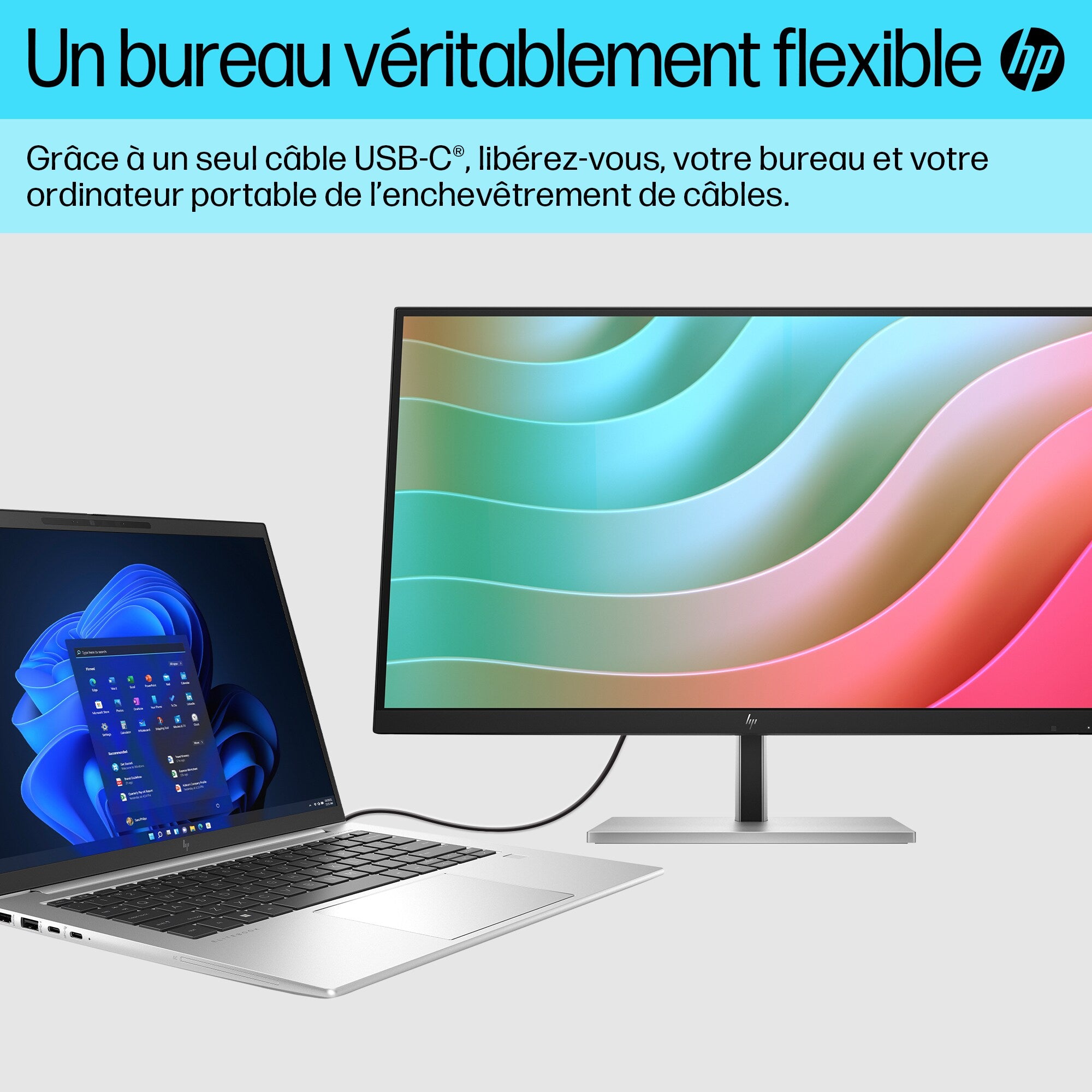 HP E-Series Écran USB-C 4K E27k G5