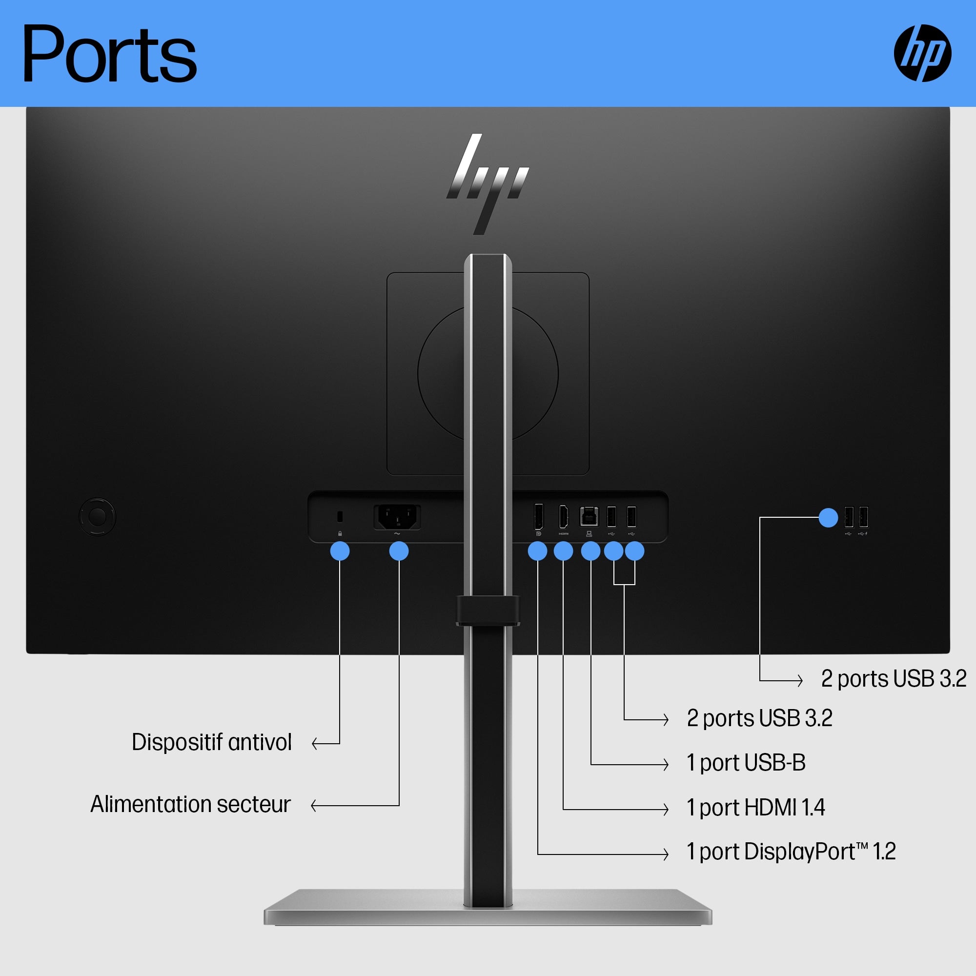 HP Écran FHD E27 G5