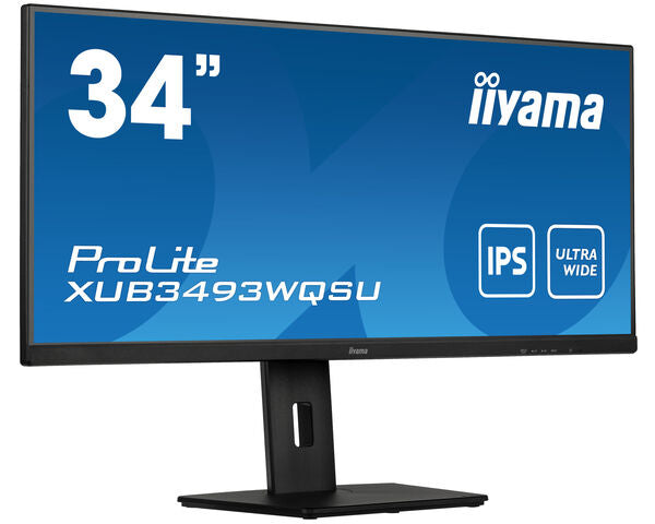 iiyama ProLite XUB3493WQSU-B5 écran plat de PC 86,4 cm (34") 3440 x 1440 pixels UltraWide Quad HD LED Noir