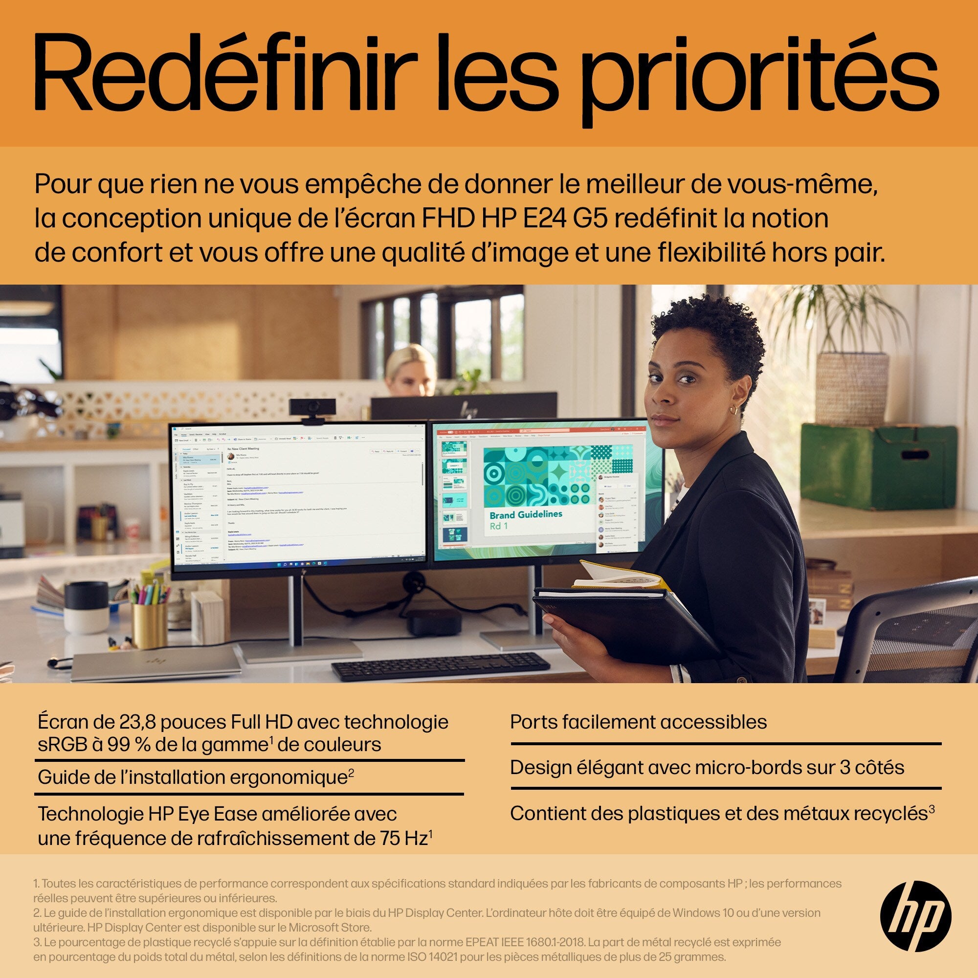 HP E-Series Écran FHD E24 G5