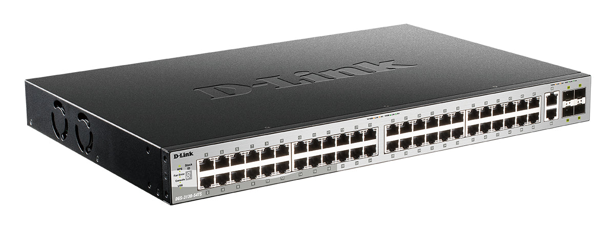 D-Link DGS-3130-54TS/E commutateur réseau Géré L3 Gigabit Ethernet (10/100/1000) Gris