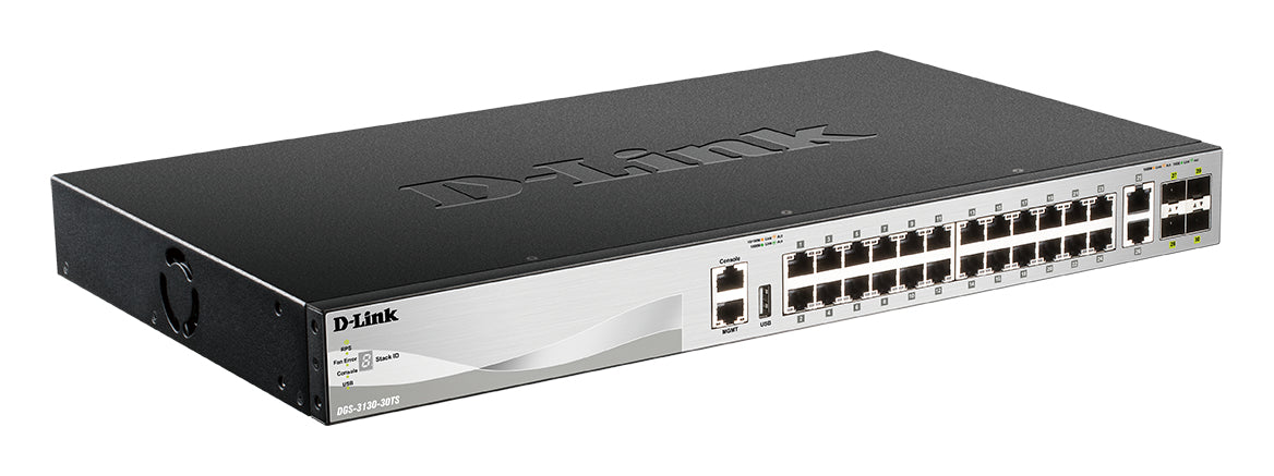 D-Link DGS-3130-30TS/E commutateur réseau Géré L3 Gigabit Ethernet (10/100/1000) Gris