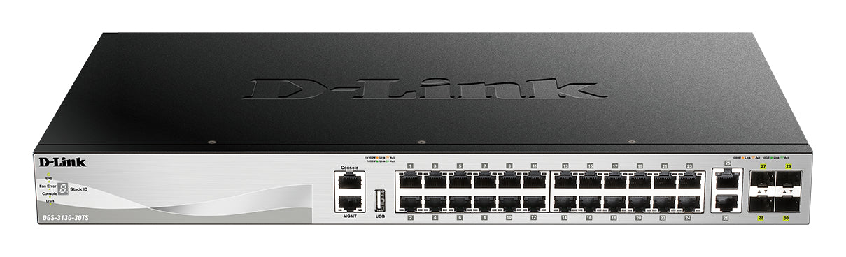 D-Link DGS-3130-30TS/E commutateur réseau Géré L3 Gigabit Ethernet (10/100/1000) Gris