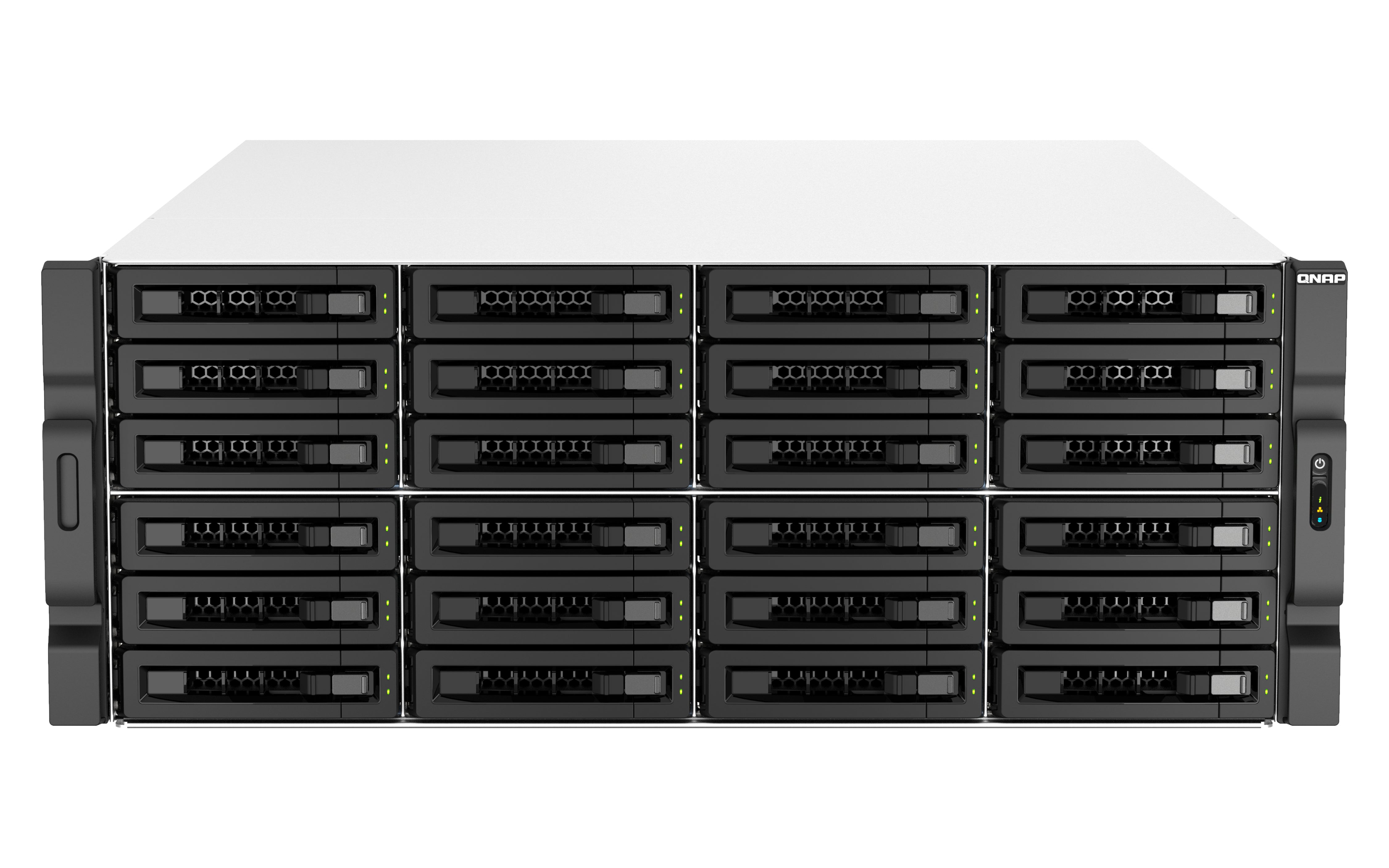 QNAP TS-H3087XU-RP NAS Rack (4 U) Intel Xeon E E-2378 64 Go DDR4 0 To QuTS hero Noir, Blanc