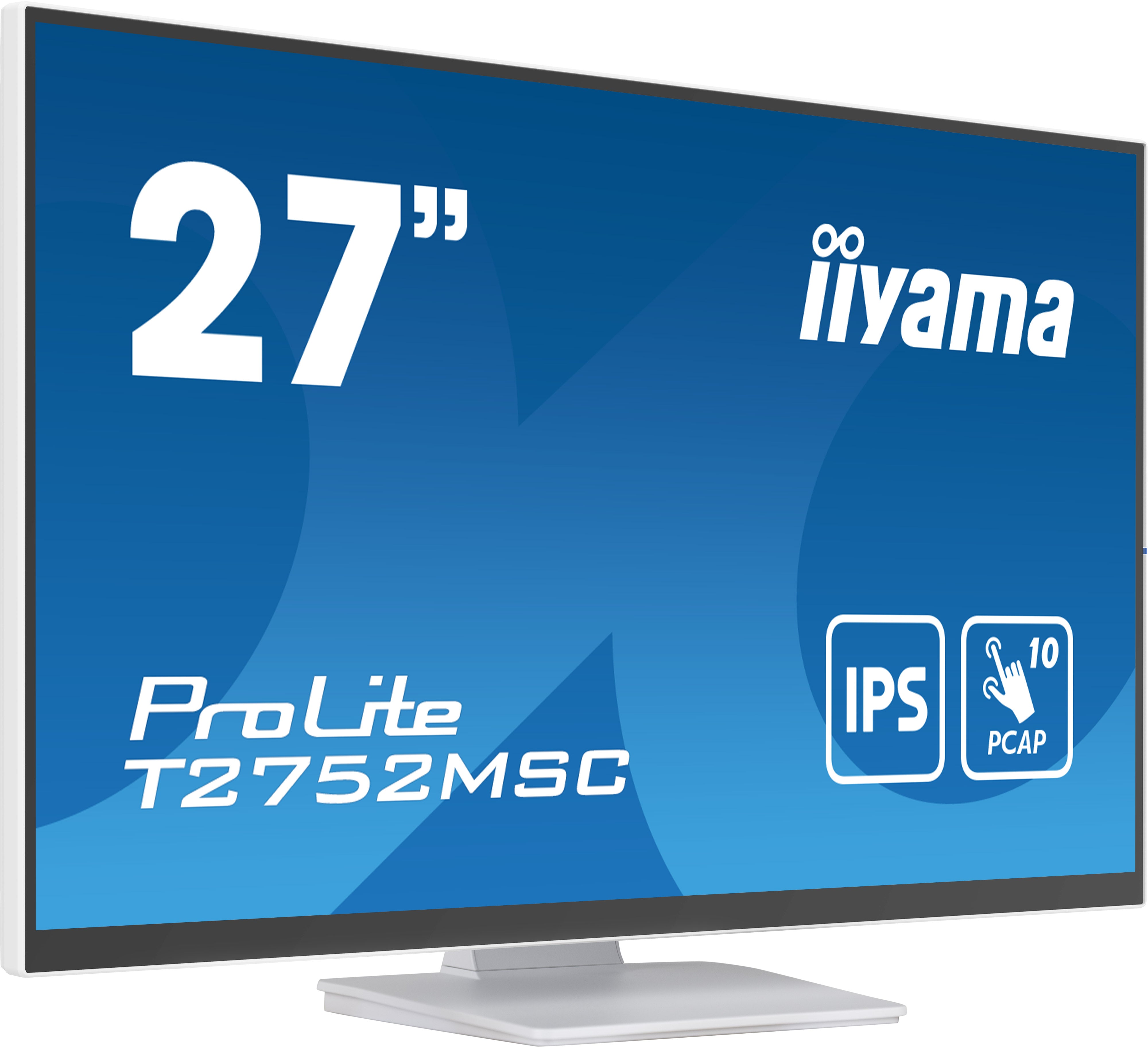 iiyama ProLite T2752MSC-W1 écran plat de PC 68,6 cm (27") 1920 x 1080 pixels Full HD LED Écran tactile Blanc
