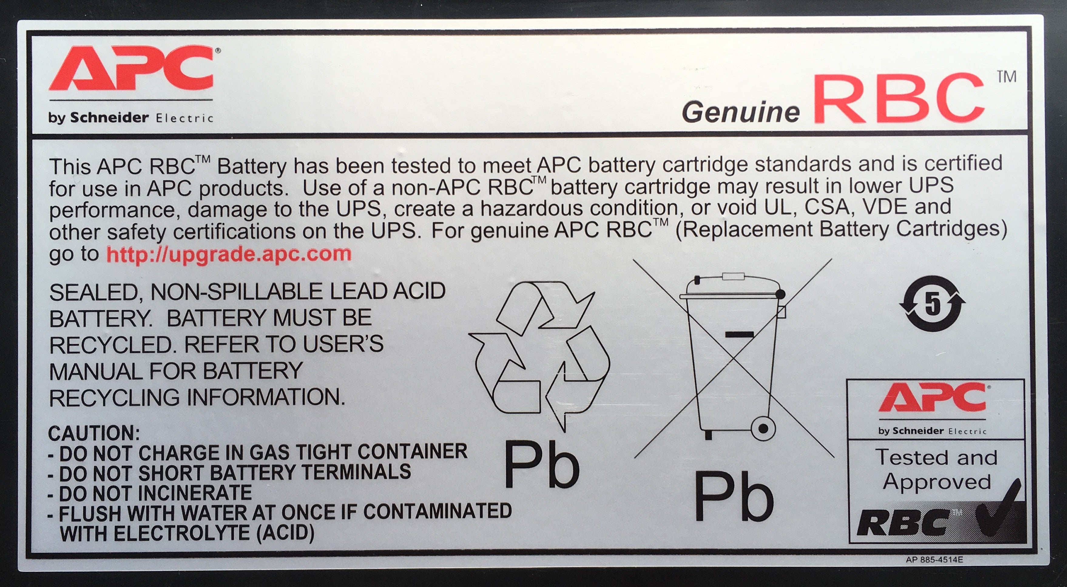 APC Cartouche de batterie de rechange #22