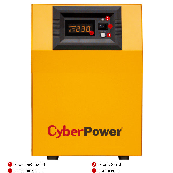 CyberPower CPS1500PIE alimentation d'énergie non interruptible Double-conversion (en ligne) 1,5 kVA 1050 W 3 sortie(s) CA
