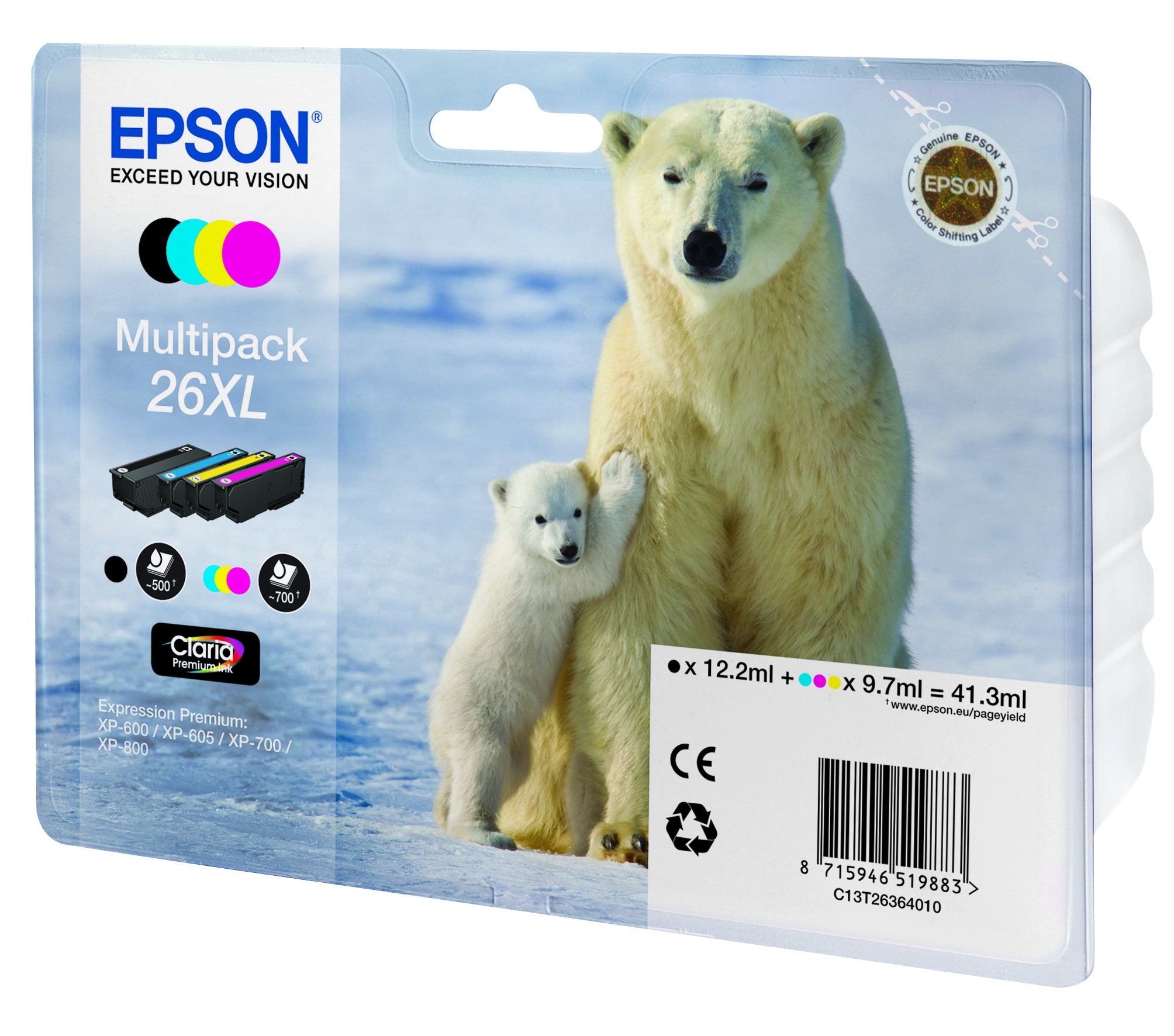 Epson Polar bear Cartouche "Ours Polaire" - Encre Claria Premium MP (XL)