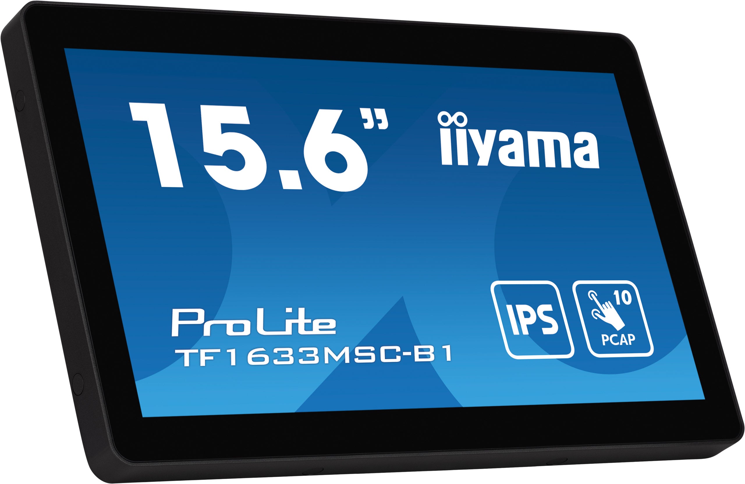 iiyama ProLite TF1633MSC-B1 écran plat de PC 39,6 cm (15.6") 1920 x 1080 pixels Full HD Écran tactile Noir