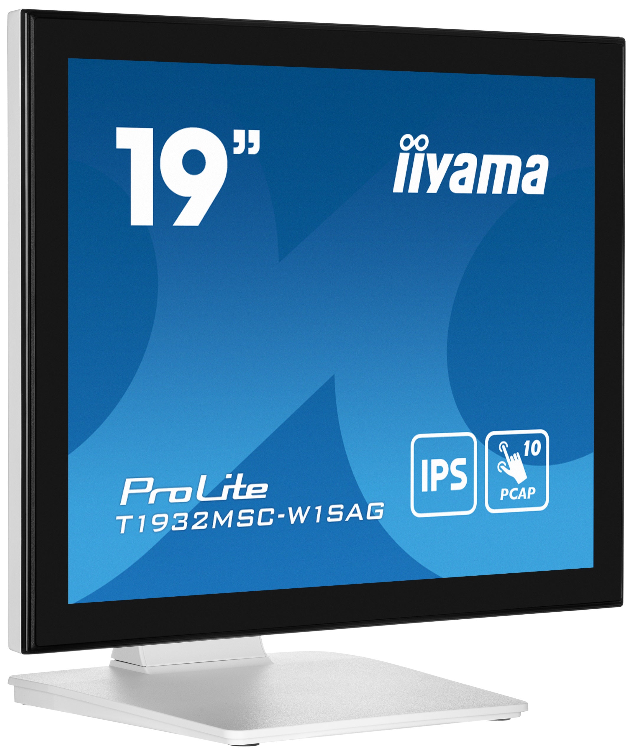 iiyama ProLite T1932MSC-W1SAG écran plat de PC 48,3 cm (19") 1280 x 1024 pixels Full HD LED Écran tactile Dessus de table Blanc