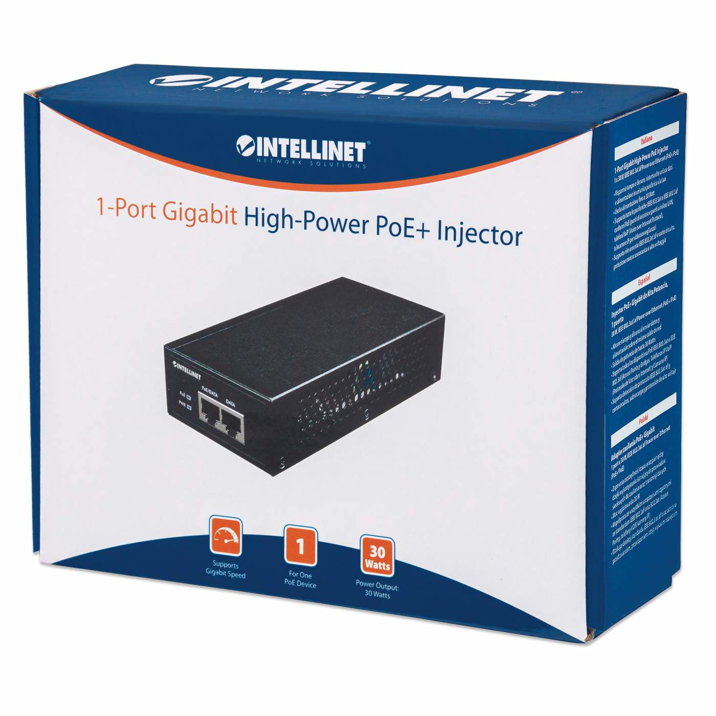 Intellinet 560566 adaptateur et injecteur PoE Gigabit Ethernet
