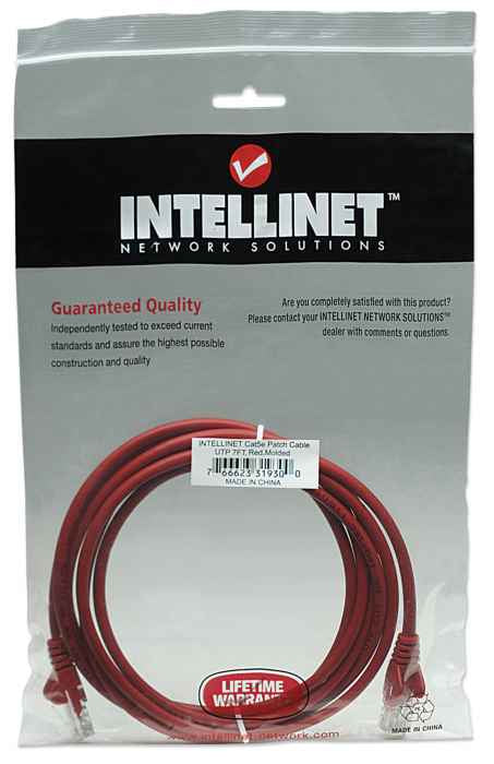 Intellinet 319300 câble de réseau Rouge 2 m Cat5e U/UTP (UTP)