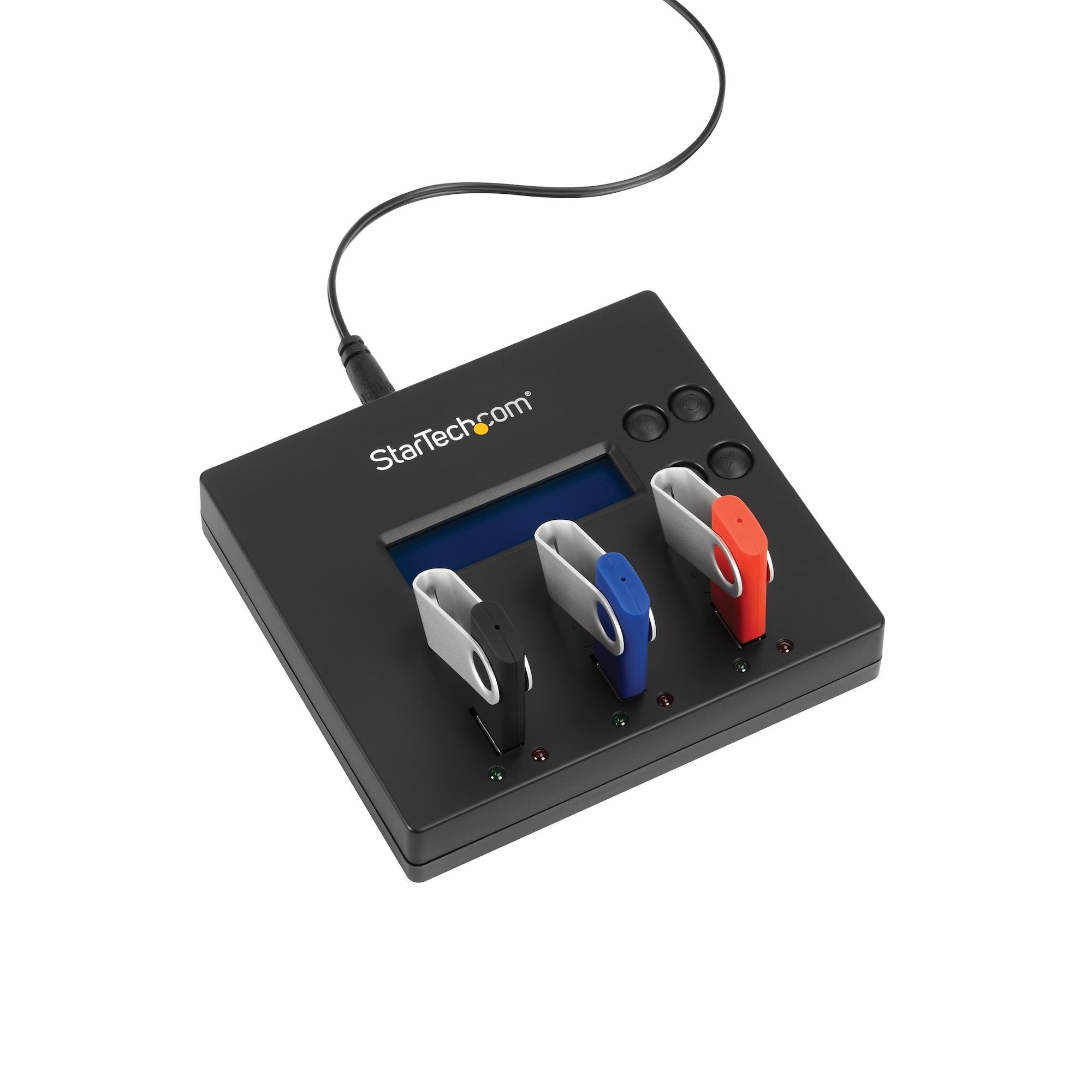 StarTech.com Duplicateur et Effaceur Autonome de 1 à 2 clés USB, Copieur de Plusieurs Clés USB, Copie Système et Fichier et Secteur par Secteur, 1,5 Go/min, Effacement en 3 Passes, Affichage LCD