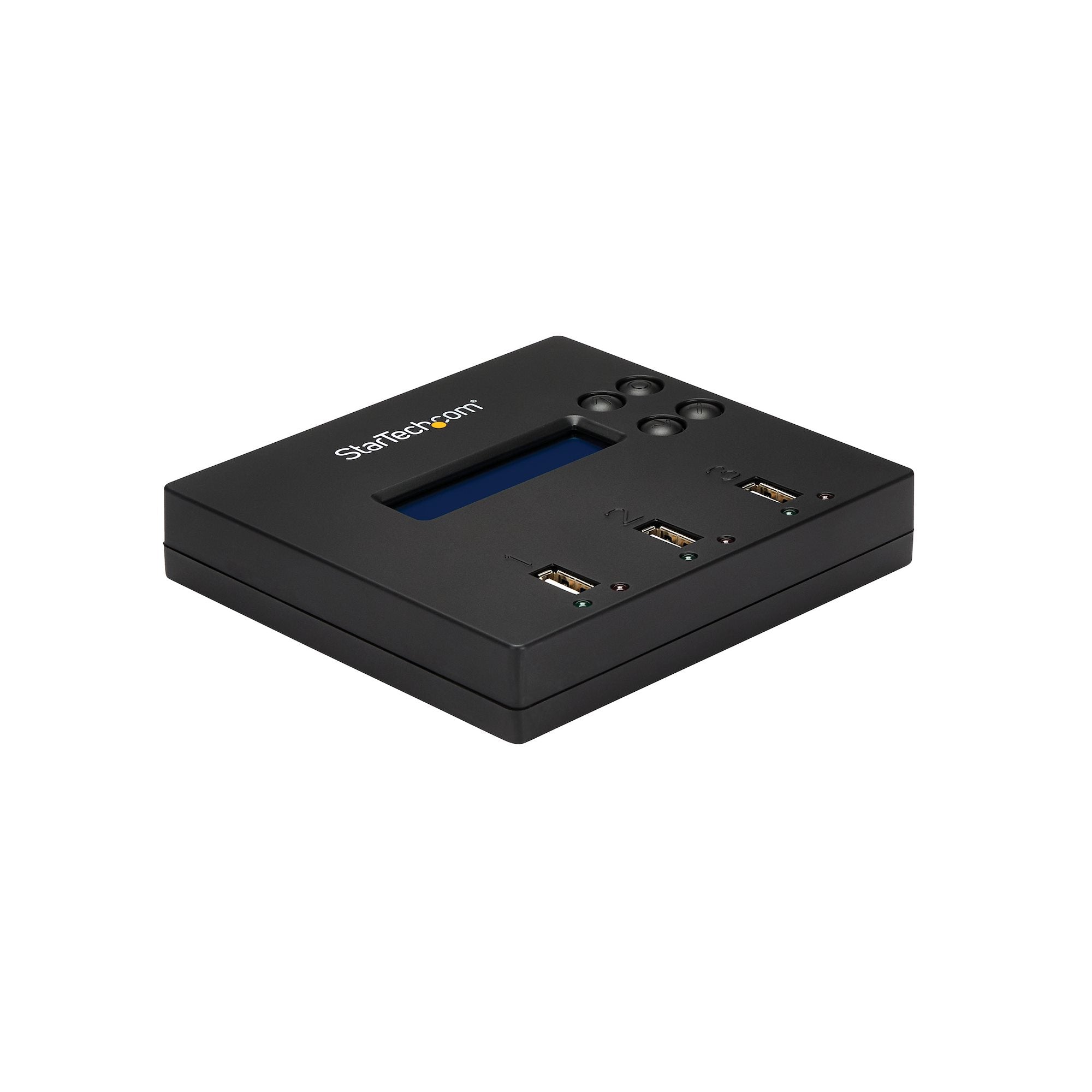 StarTech.com Duplicateur et Effaceur Autonome de 1 à 2 clés USB, Copieur de Plusieurs Clés USB, Copie Système et Fichier et Secteur par Secteur, 1,5 Go/min, Effacement en 3 Passes, Affichage LCD