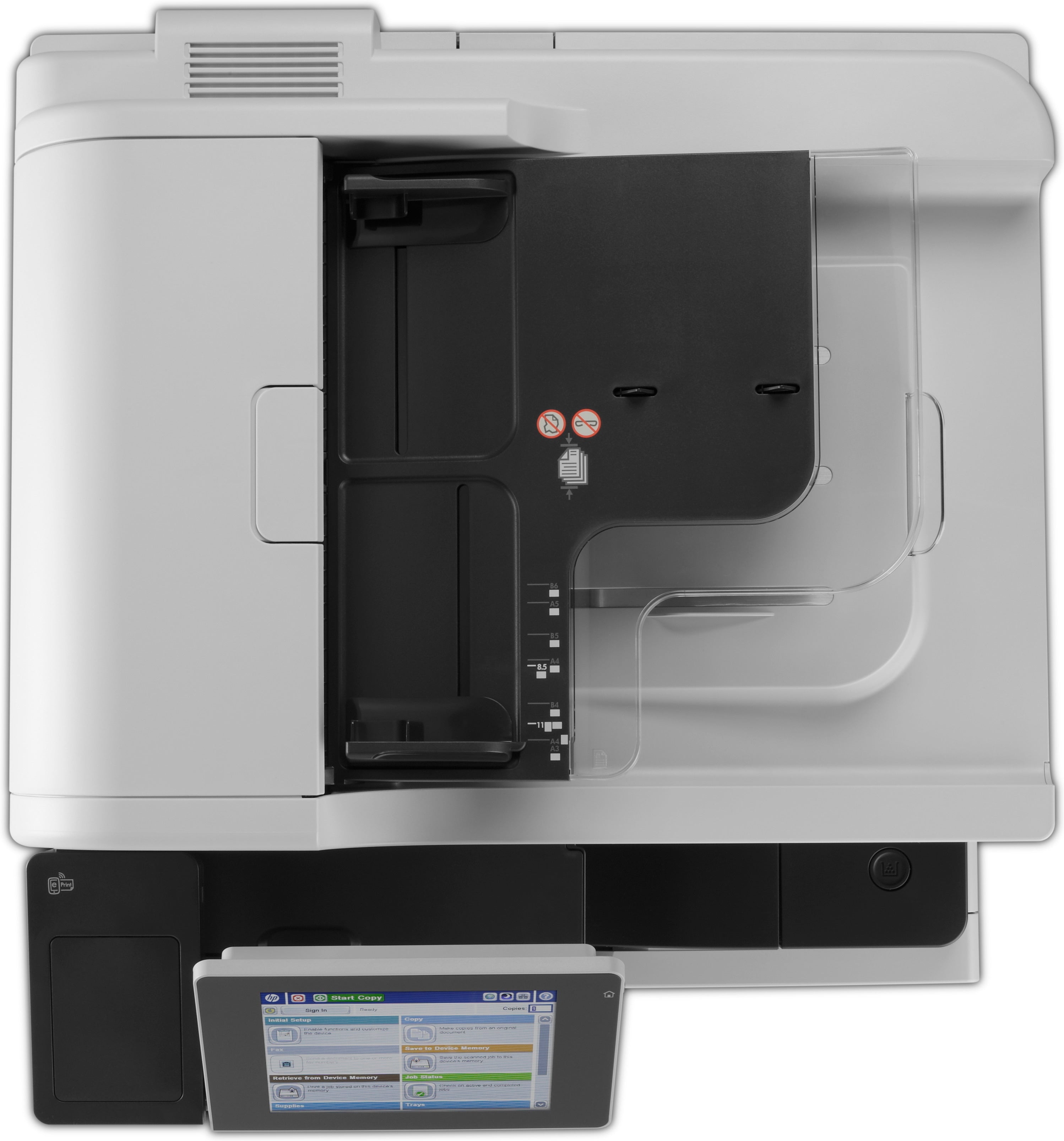 HP LaserJet Enterprise Imprimante multifonction MFP M725dn, Noir et blanc, Imprimante pour Entreprises, Impression, copie, numérisation, ADF de 100 pages; Impression USB en façade; Numérisation vers e-mail/PDF; Impression recto-verso