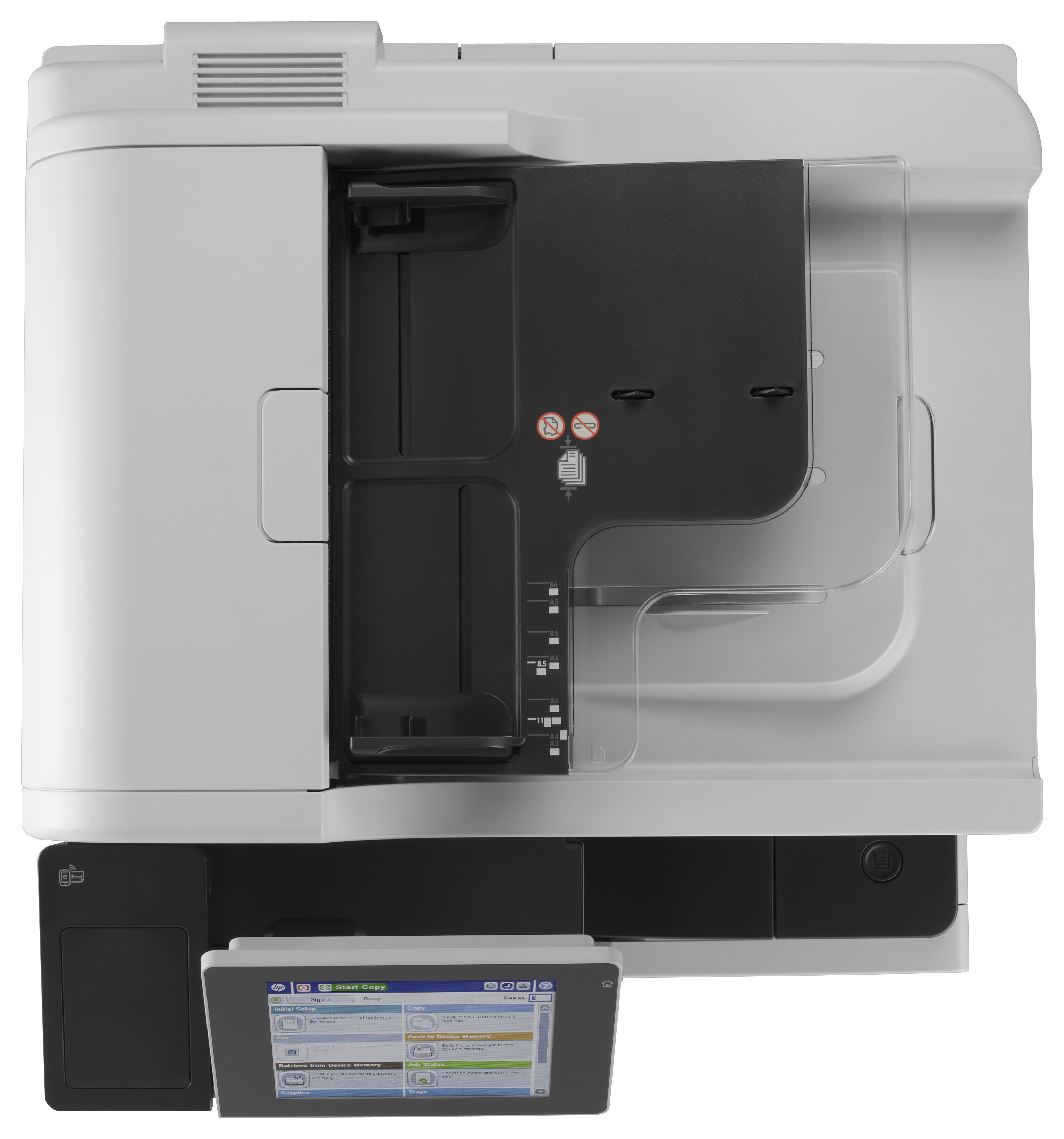 HP LaserJet Enterprise Imprimante multifonction MFP M725dn, Noir et blanc, Imprimante pour Entreprises, Impression, copie, numérisation, ADF de 100 pages; Impression USB en façade; Numérisation vers e-mail/PDF; Impression recto-verso