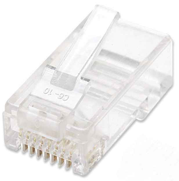 Intellinet 502399 connecteur de fils RJ-45 Transparent