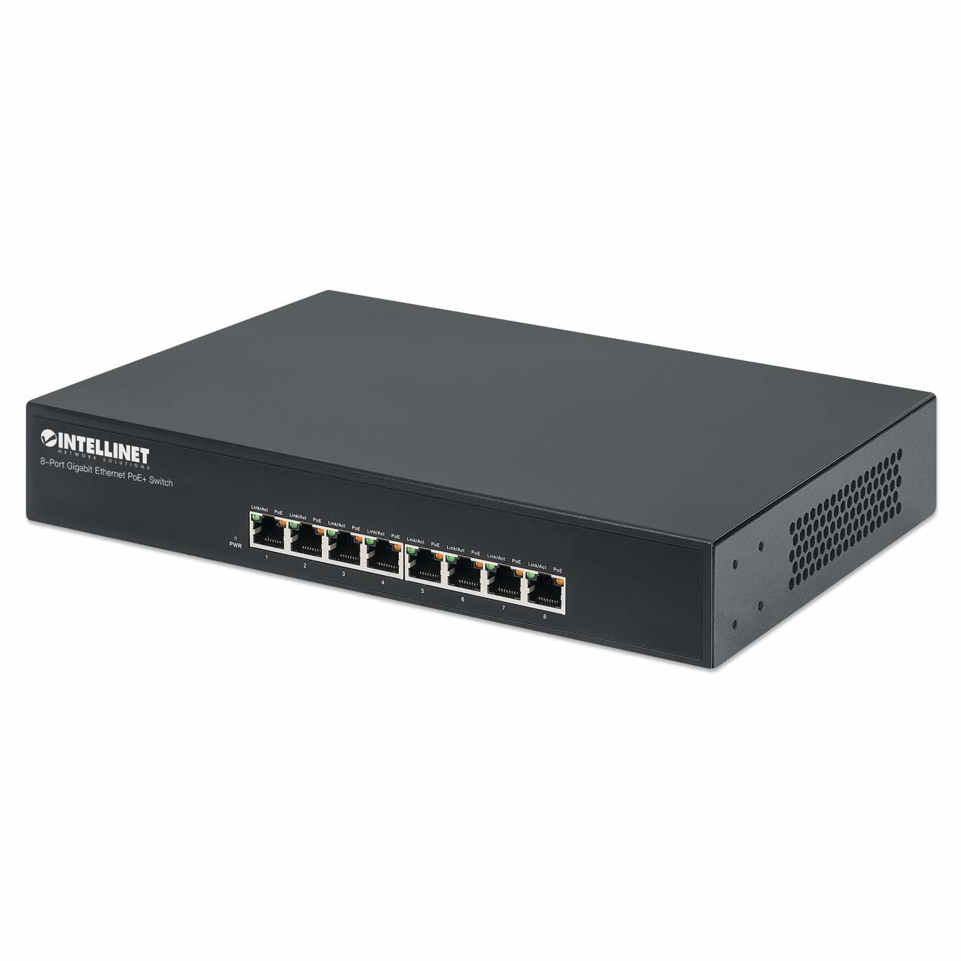Intellinet 560641 commutateur réseau Gigabit Ethernet (10/100/1000) Connexion Ethernet, supportant l'alimentation via ce port (PoE) Noir