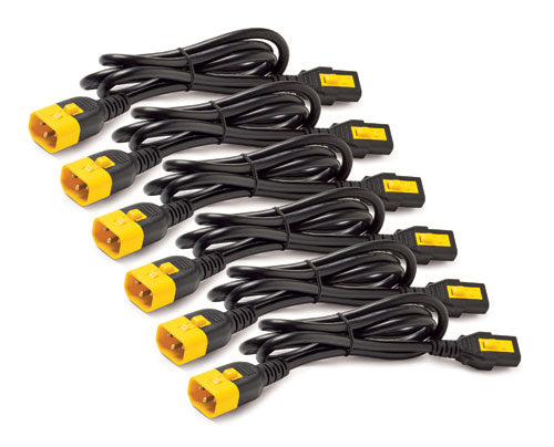APC Netshelter - Kit cordon d'alimentation (6 ea) - Verrouillable - C13 à C14 - 0,6m