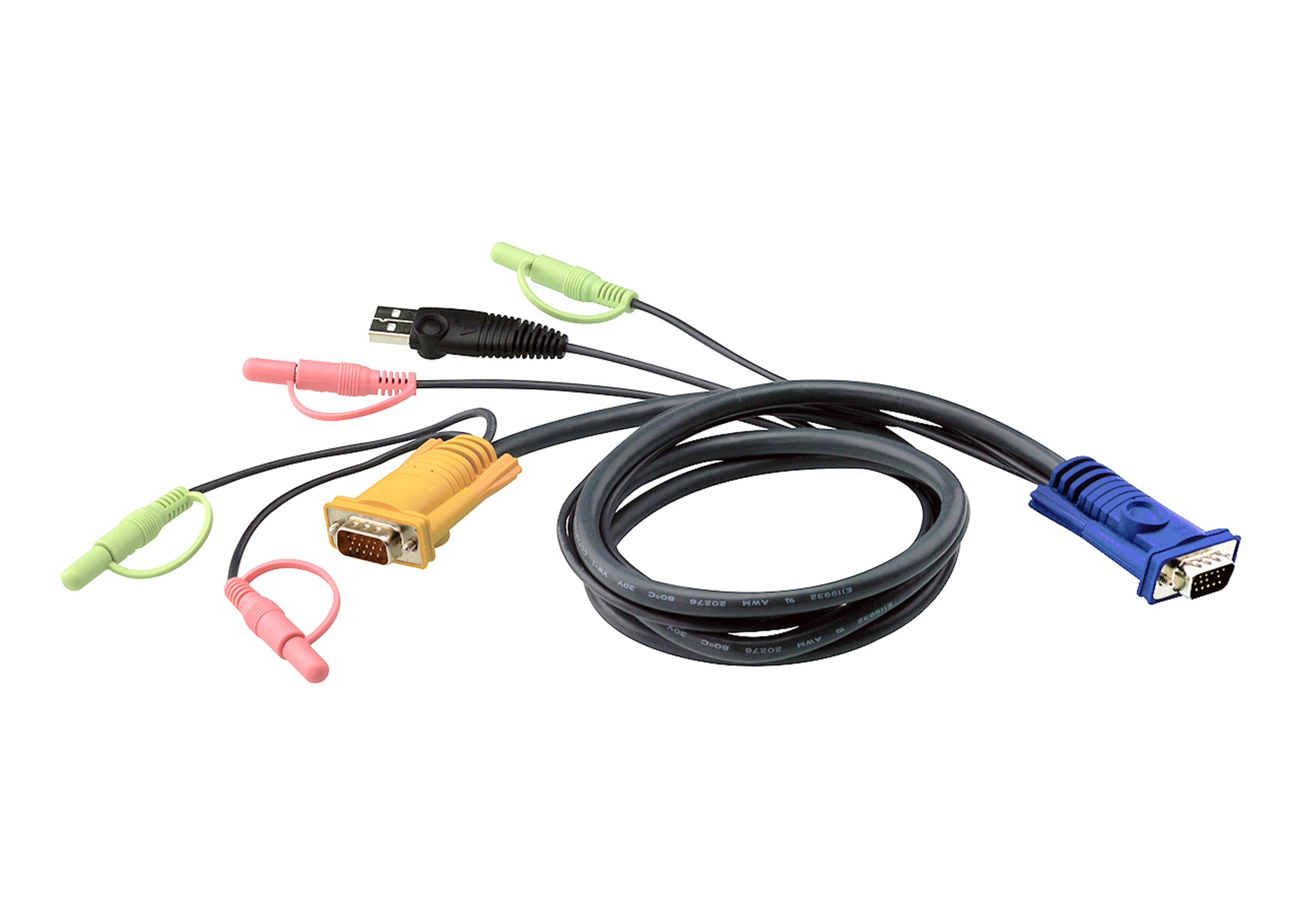 ATEN Câble KVM USB 1,8m avec SPHD 3 en 1 et audio