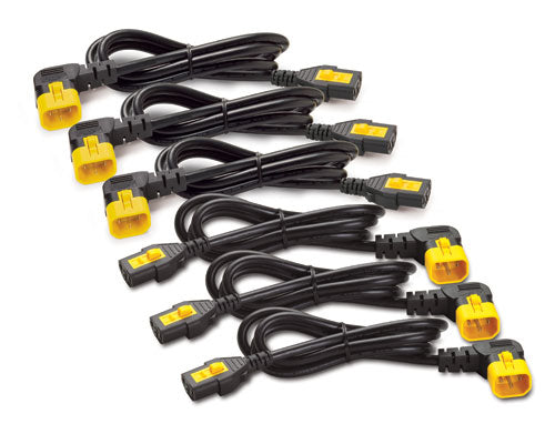 APC , Power Cord Kit (6 ea), Locking, C13 to C14 (90 Degree), 1.2m