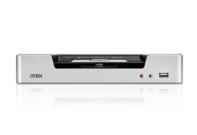 ATEN Commutateur KVMP™ deux affichages/audio DVI Dual Link USB 2 ports