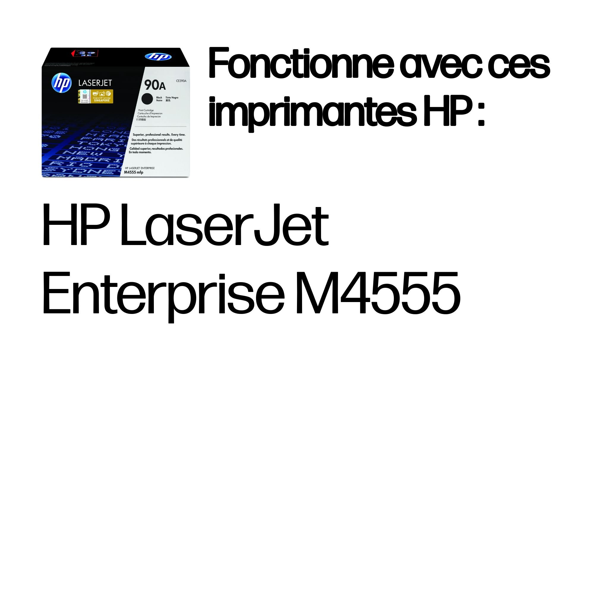 HP 90A toner LaserJet noir authentique