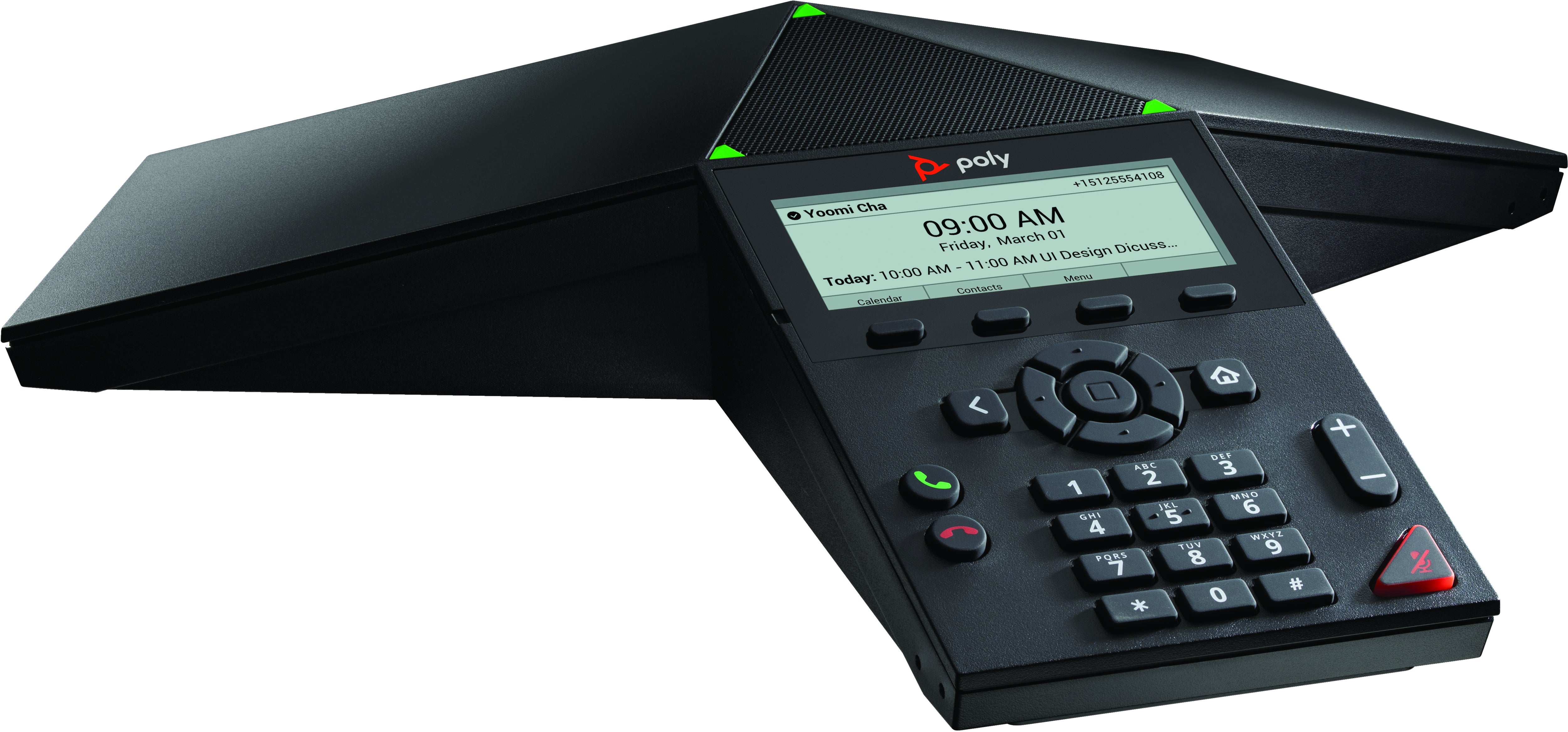 POLY Téléphone de conférence IP Trio 8300 compatible PoE