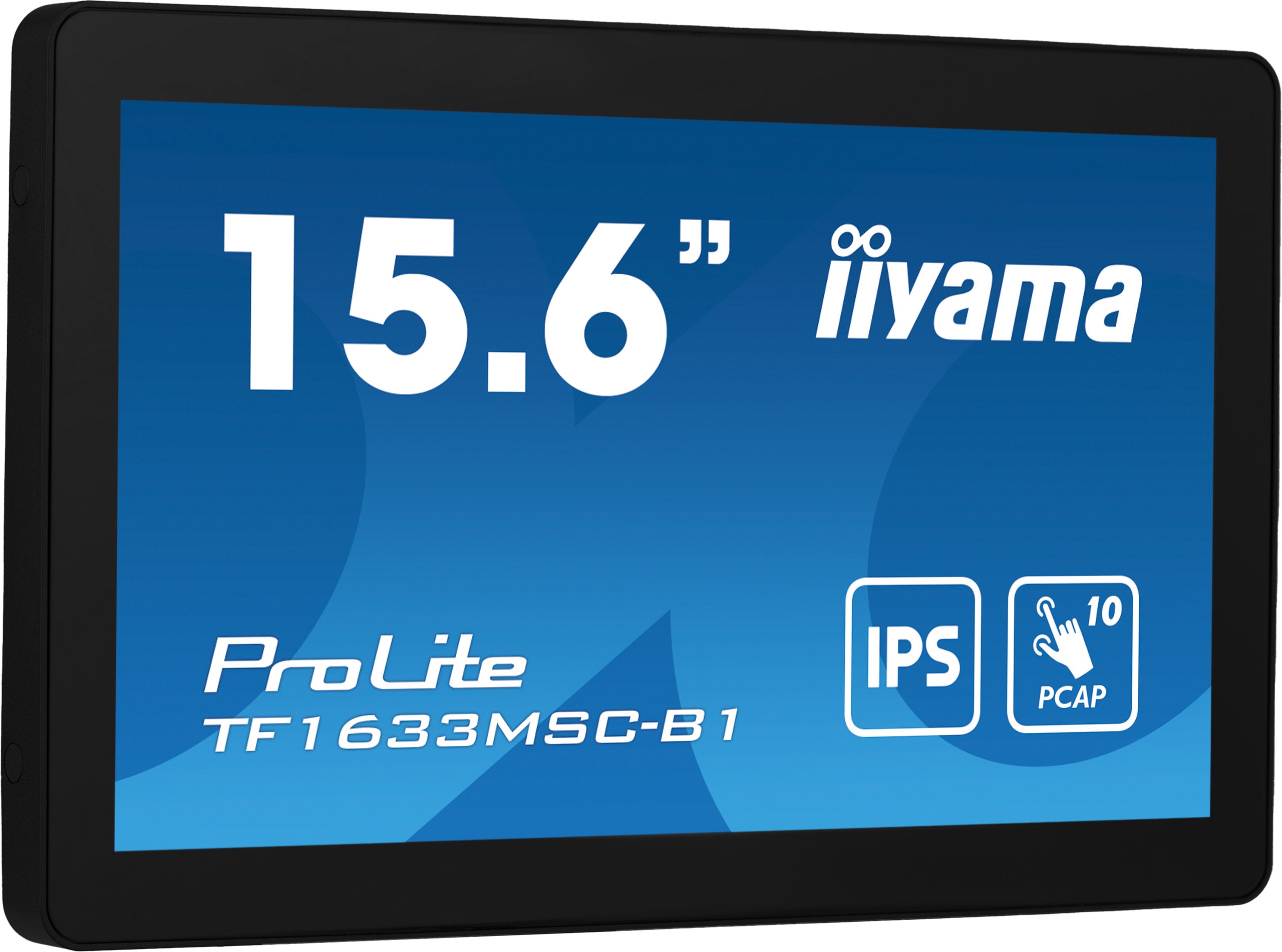 iiyama ProLite TF1633MSC-B1 écran plat de PC 39,6 cm (15.6") 1920 x 1080 pixels Full HD Écran tactile Noir