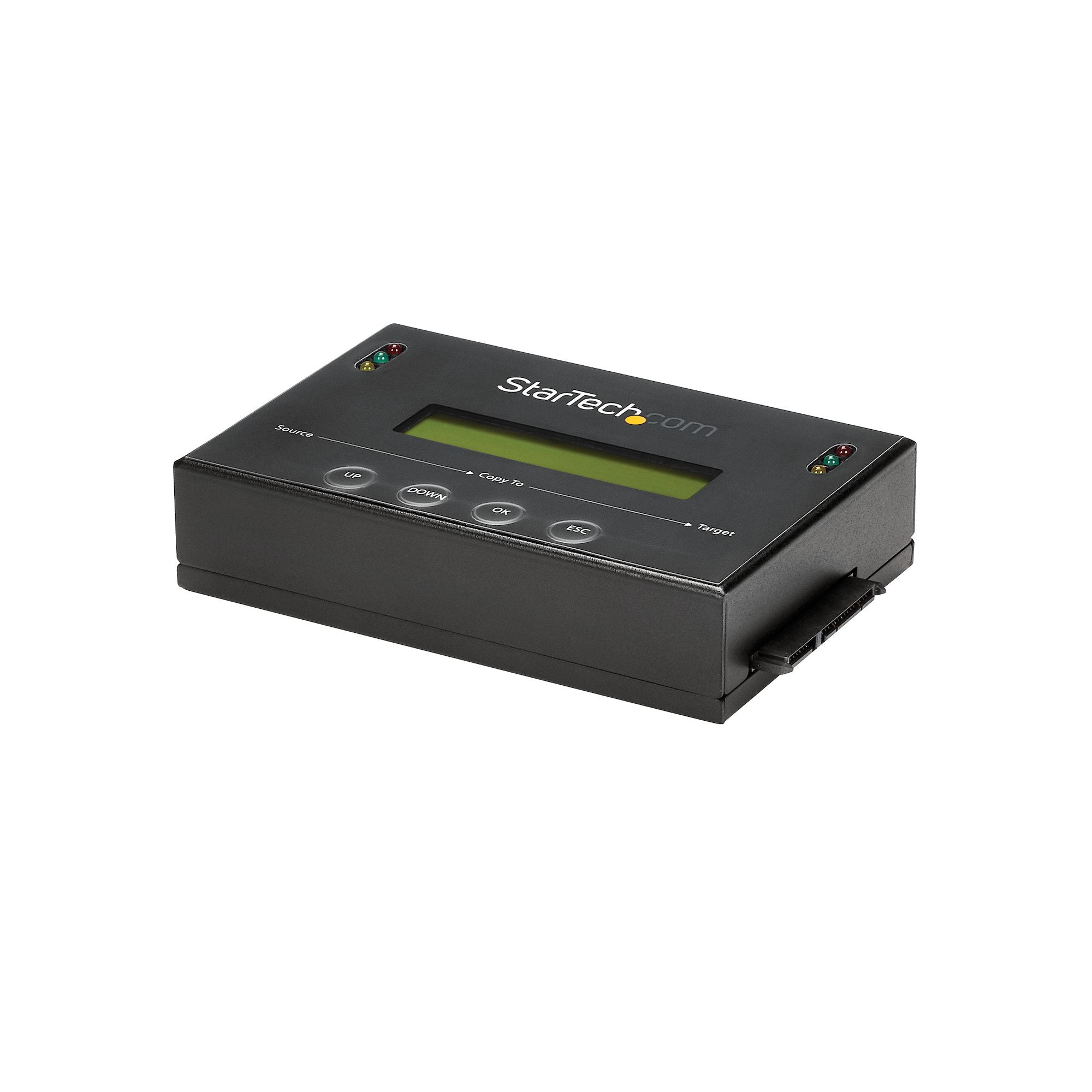 StarTech.com Duplicateur et Effaceur de Disque Dur Autonome 1:1, Cloneur et Effaceur de Disque SATA HDD/SSD, Écran LCD, Conforme TAA, Indépendant du Système d'Exploitation