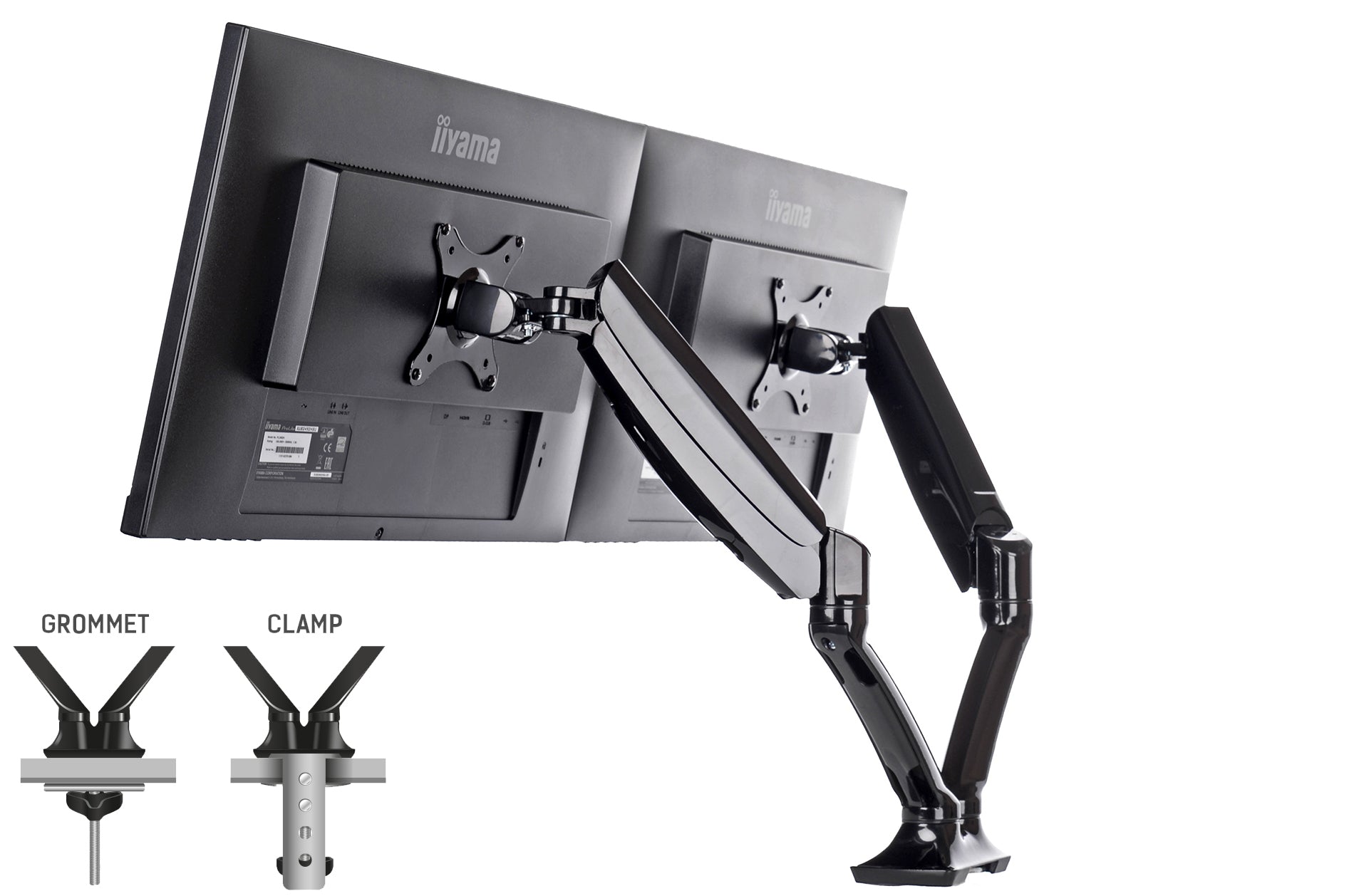 iiyama DS3002C-B1 support d'écran plat pour bureau 68,6 cm (27") Noir