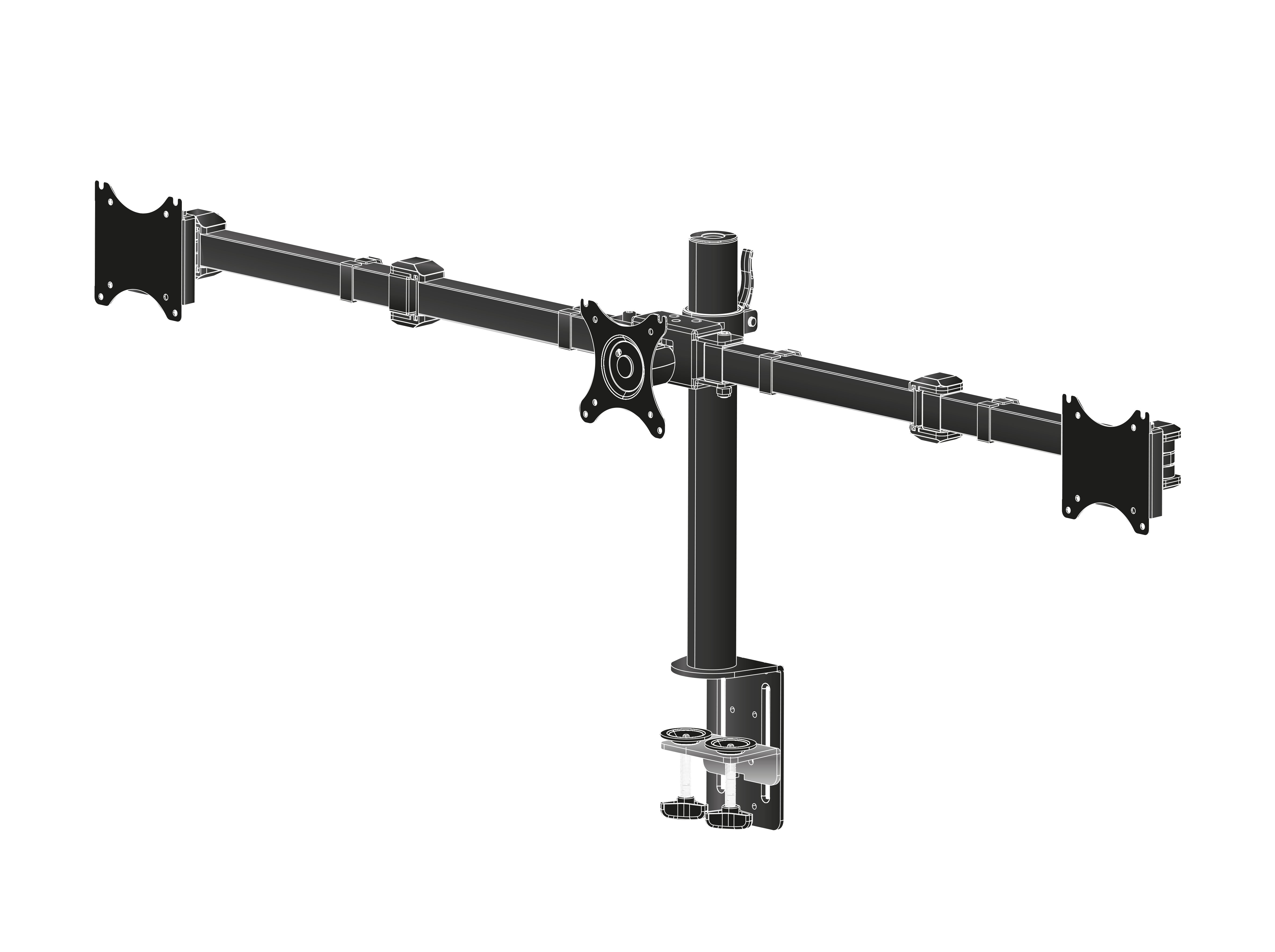 iiyama Desk Mount 68,6 cm (27") Bureau Noir