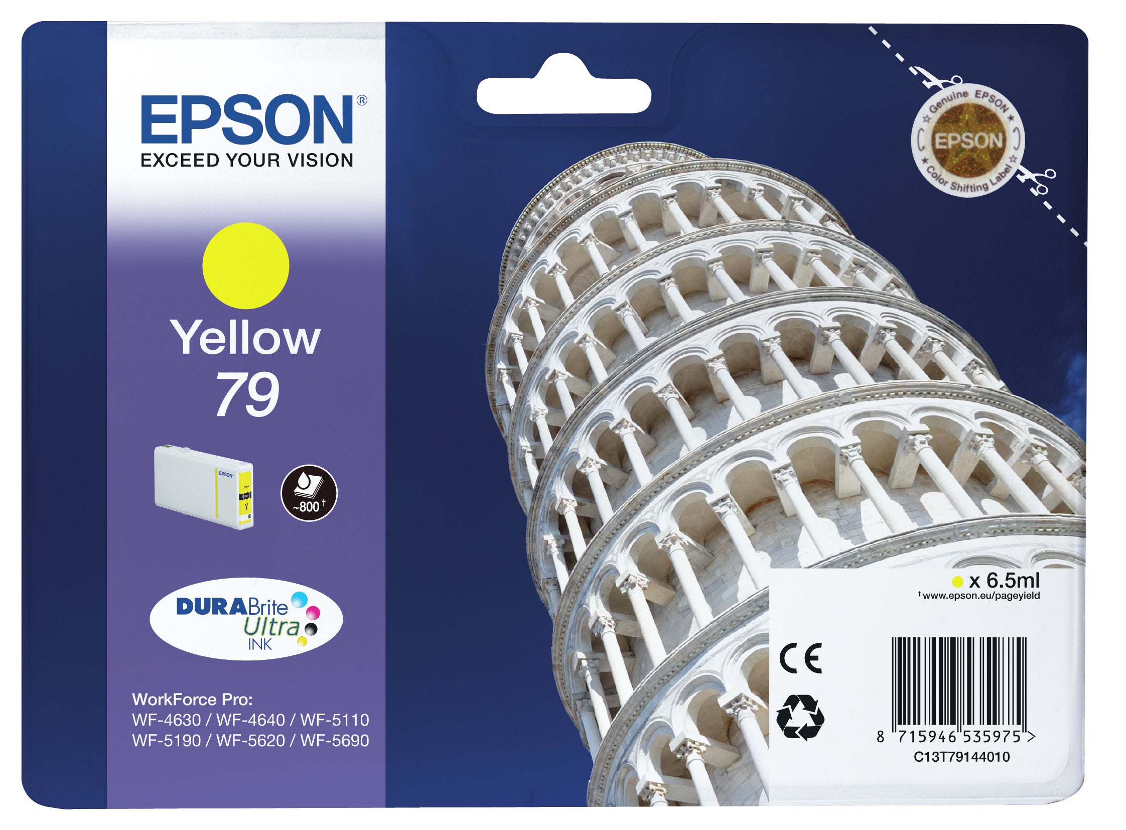 Epson Tower of Pisa Encre Jaune "Tour de Pise" (800 p)