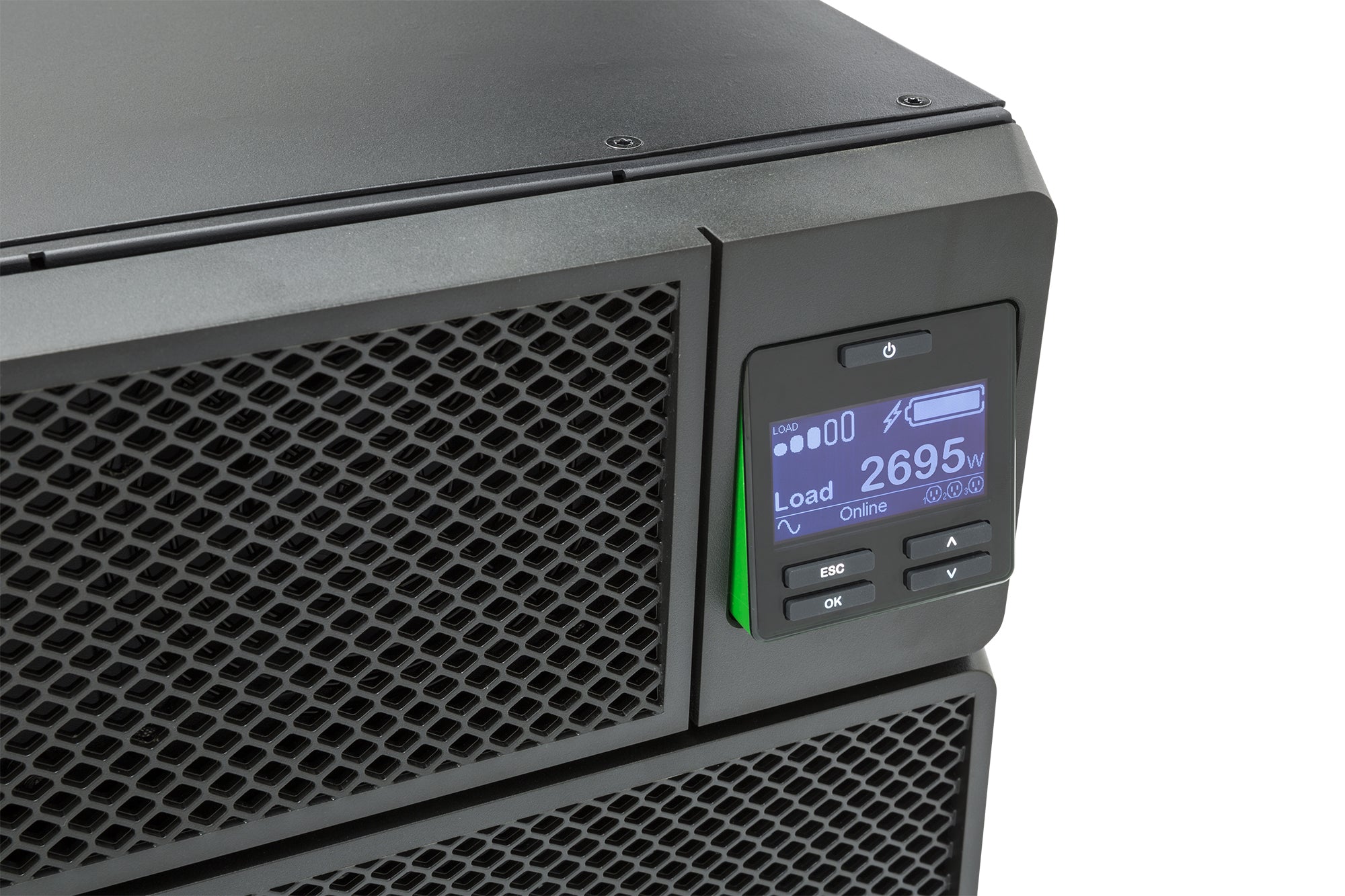 APC Smart-UPS On-Line SRT6KRMXLI - 6kW/VA, 6x C13, 4x C19, sortie monophasée câblée, montable en rack, NMC intégré