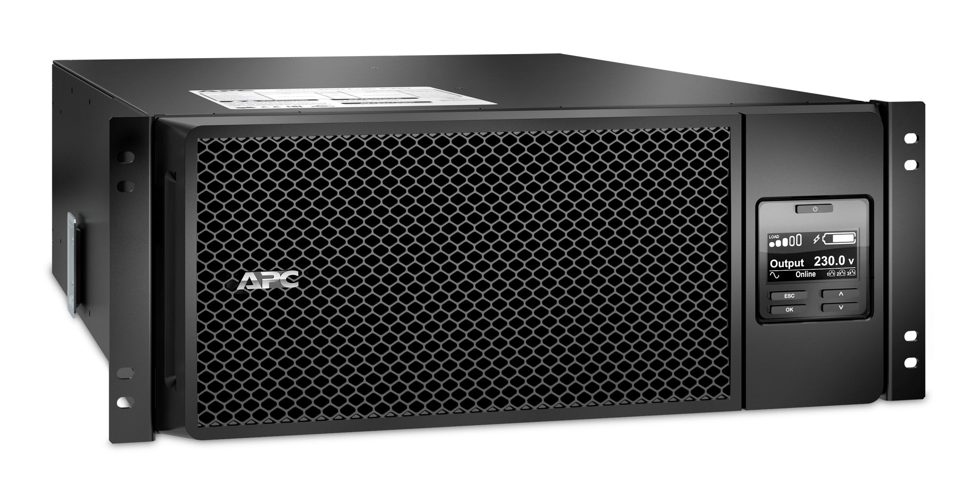 APC Smart-UPS On-Line SRT6KRMXLI - 6kW/VA, 6x C13, 4x C19, sortie monophasée câblée, montable en rack, NMC intégré