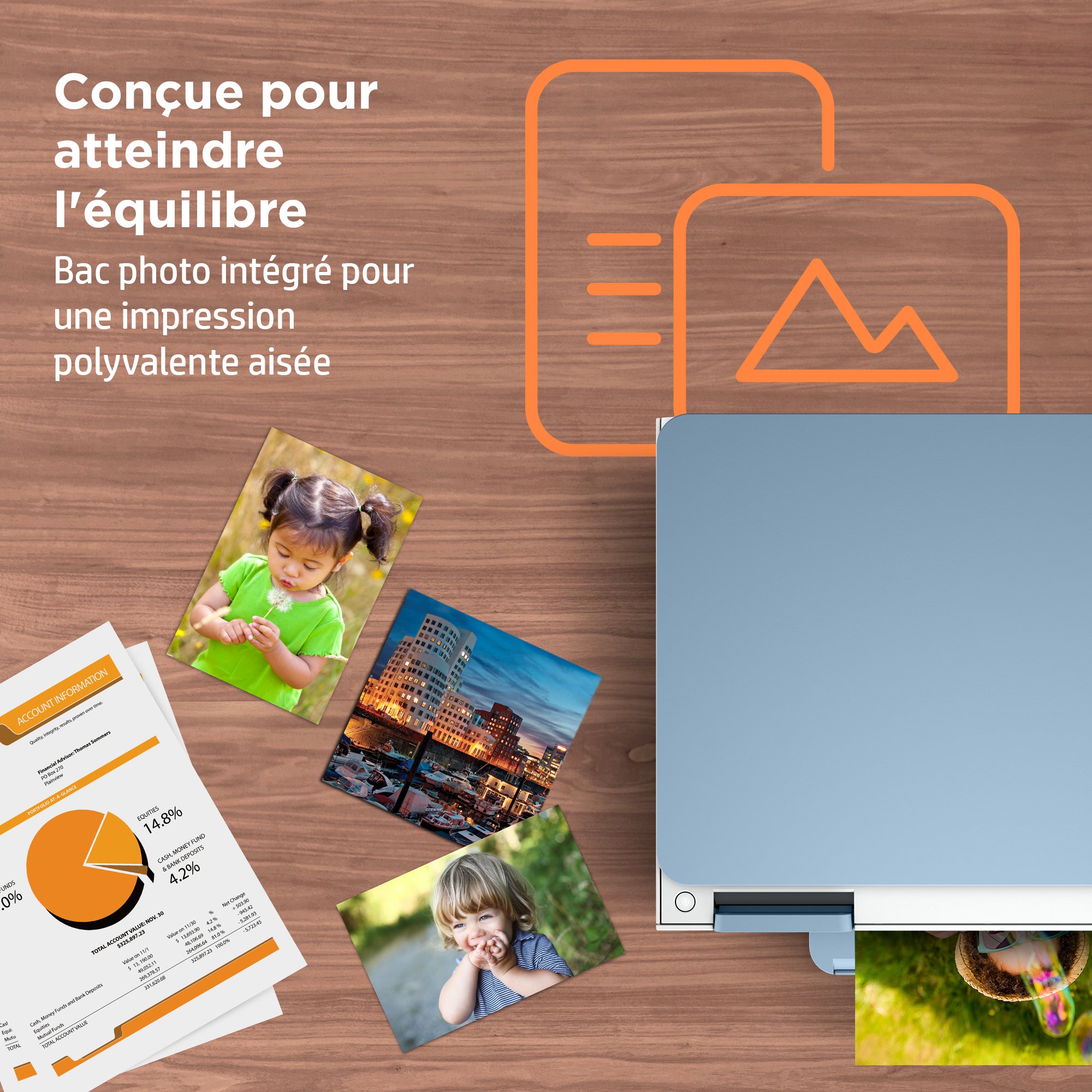 HP ENVY Inspire 7221e Sans fil All-in-One Couleur Imprimante, Instant Ink; Impression photo