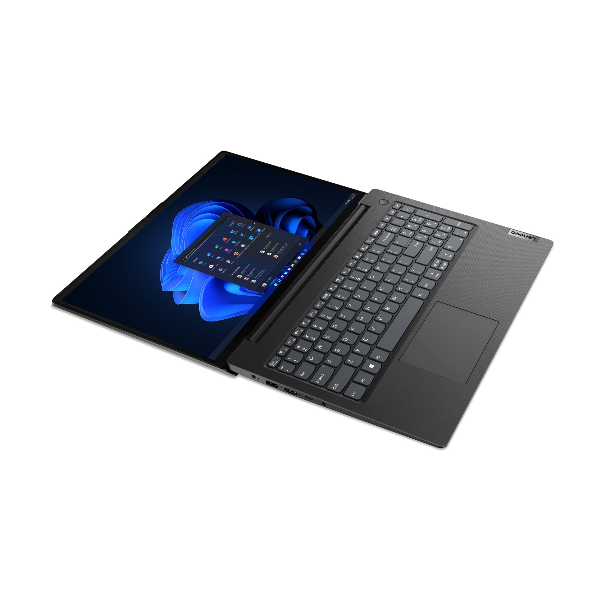 Lenovo V15 G4 AMN AMD Ryzen™ 5 7520U Ordinateur portable 39,6 cm (15.6") Full HD 16 Go LPDDR5-SDRAM 512 Go SSD Wi-Fi 5 (802.11ac) Windows 11 Pro Allemand Noir