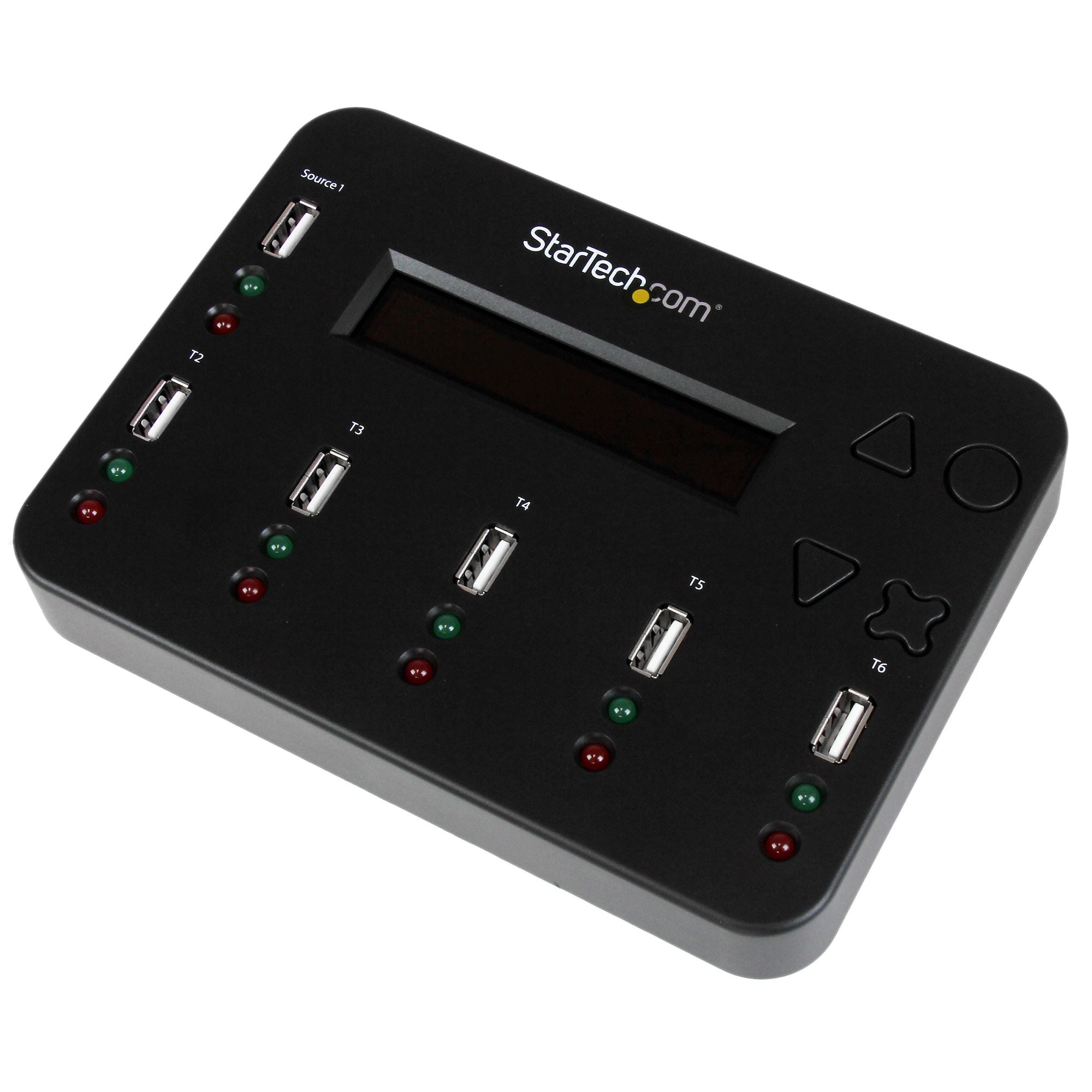 StarTech.com Duplicateur et Effaceur Autonome de 1 à 5 clés USB, Copieur de Plusieurs Clés USB, Copie Système et Fichier et Secteur par Secteur, 1,5 Go/min, Effacement en 3 Passes, Affichage LCD