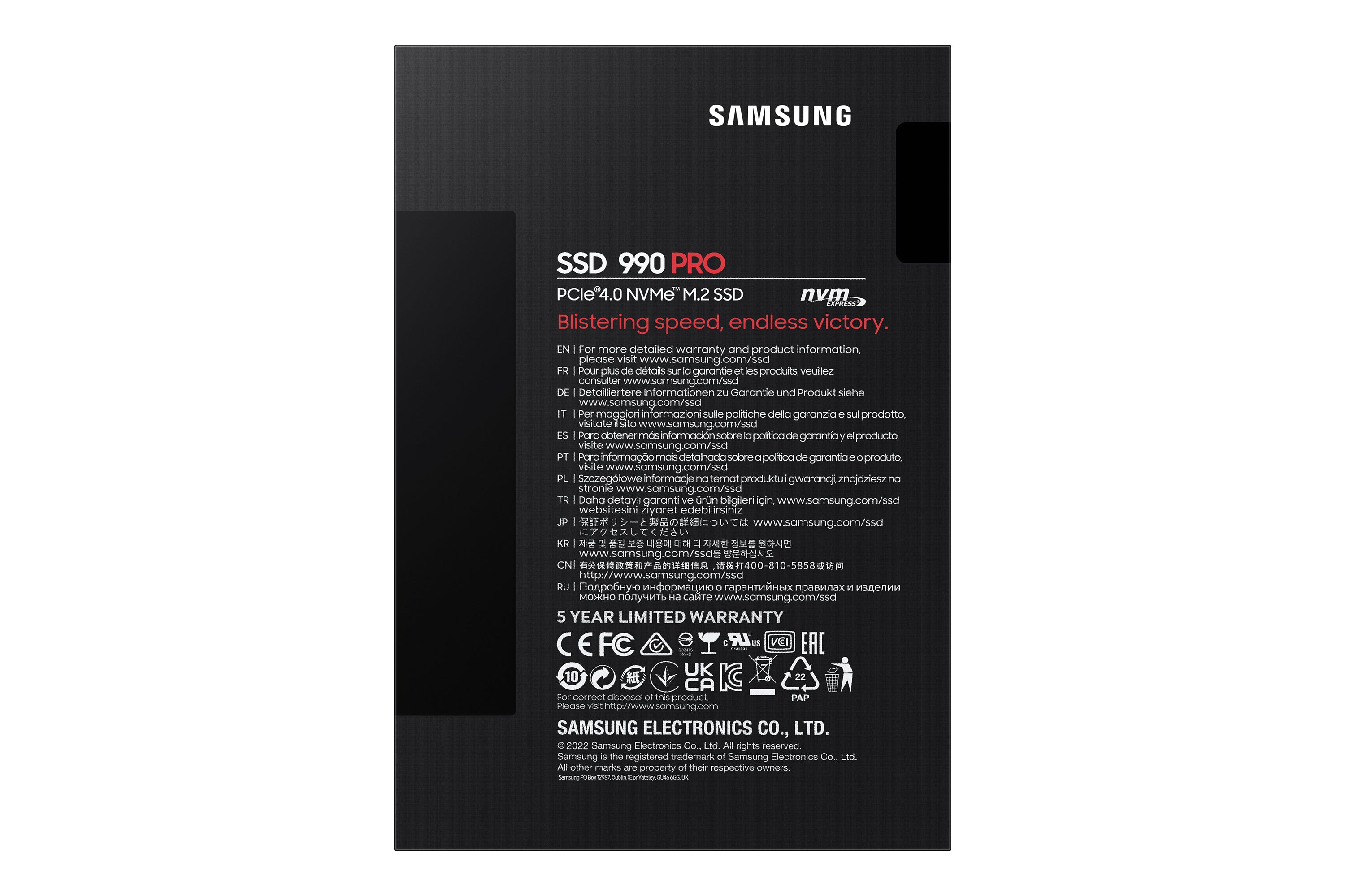 Samsung 990 PRO 4 To M.2 PCI Express 4.0 NVMe V-NAND MLC
