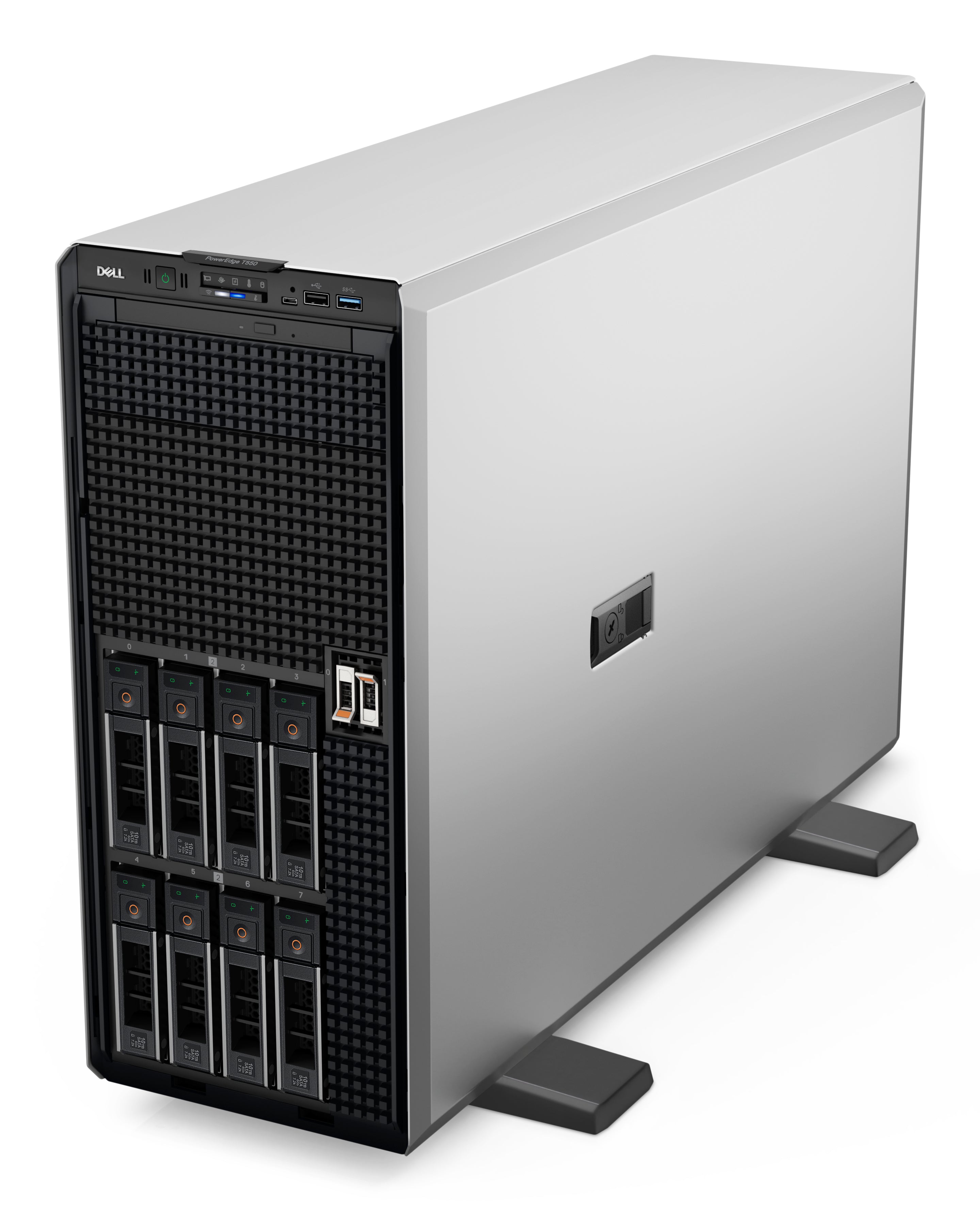 DELL PowerEdge T550 serveur 480 Go Tour (5U) Intel® Xeon® Silver 4309Y 2,8 GHz 64 Go DDR4-SDRAM 1100 W