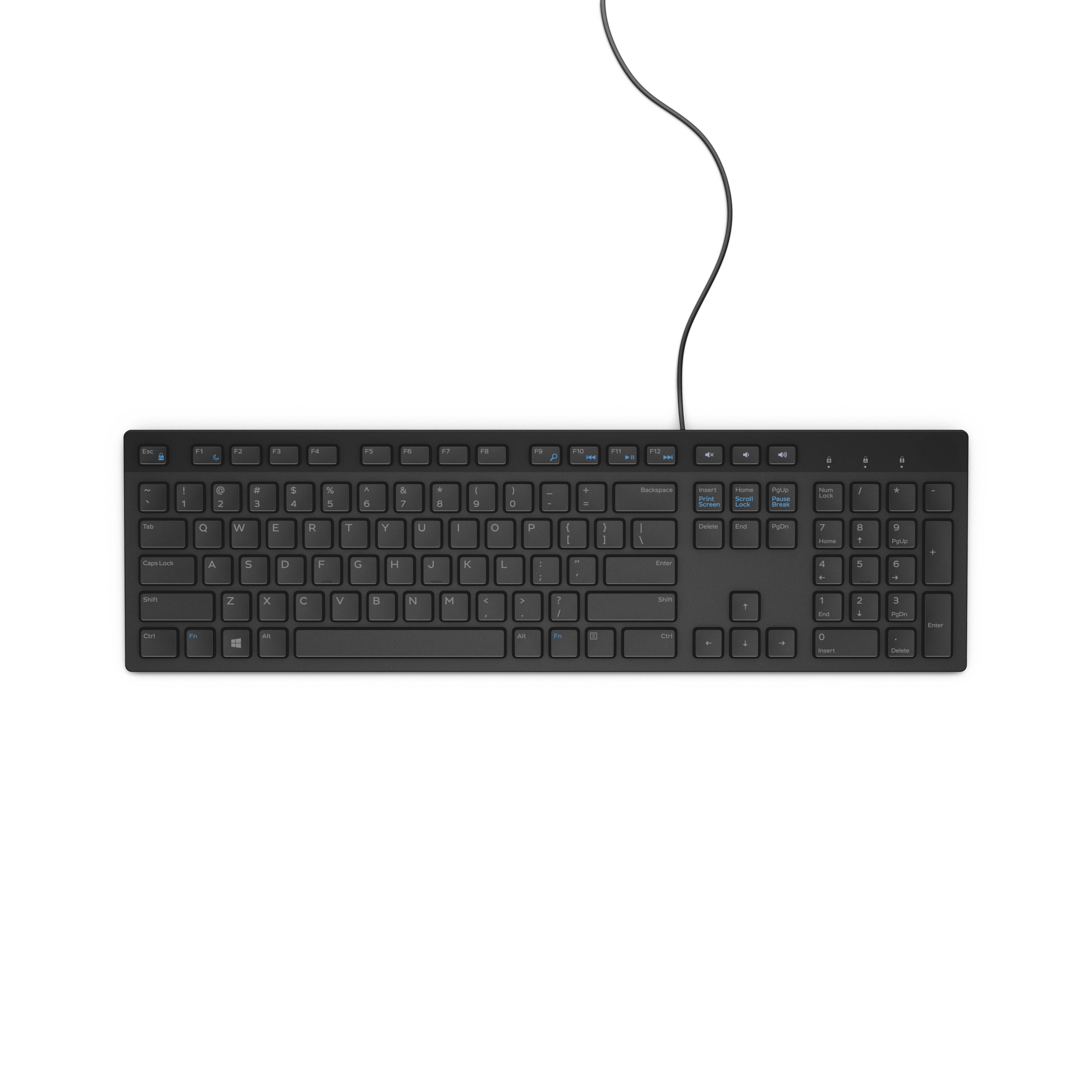 DELL Clavier filaire - KB216 - États-Unis international (QWERTY) - noir - (RTL BOX)