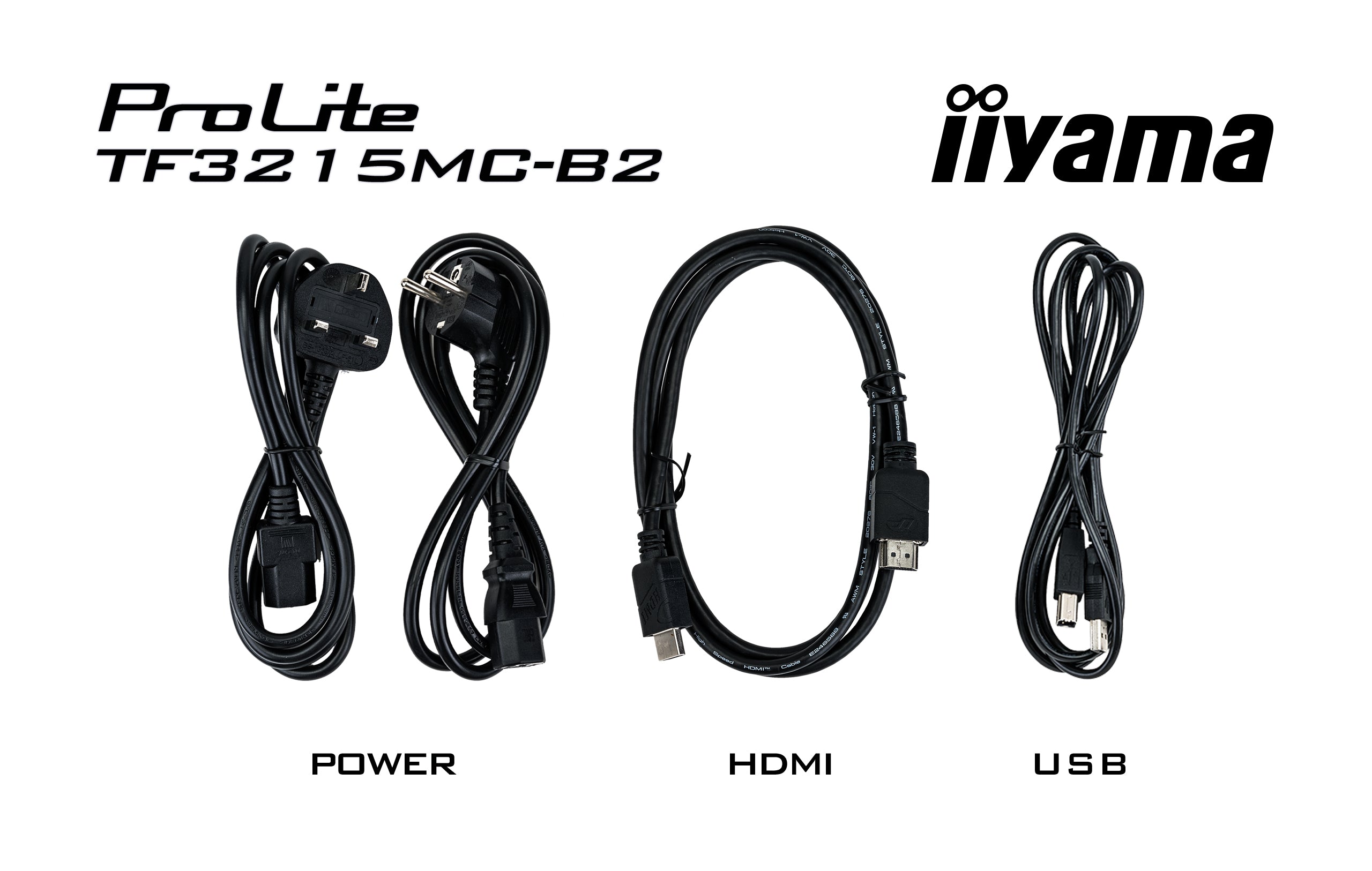 iiyama ProLite TF3215MC-B2 écran plat de PC 80 cm (31.5") 1920 x 1080 pixels Full HD LED Écran tactile Kiosque Noir