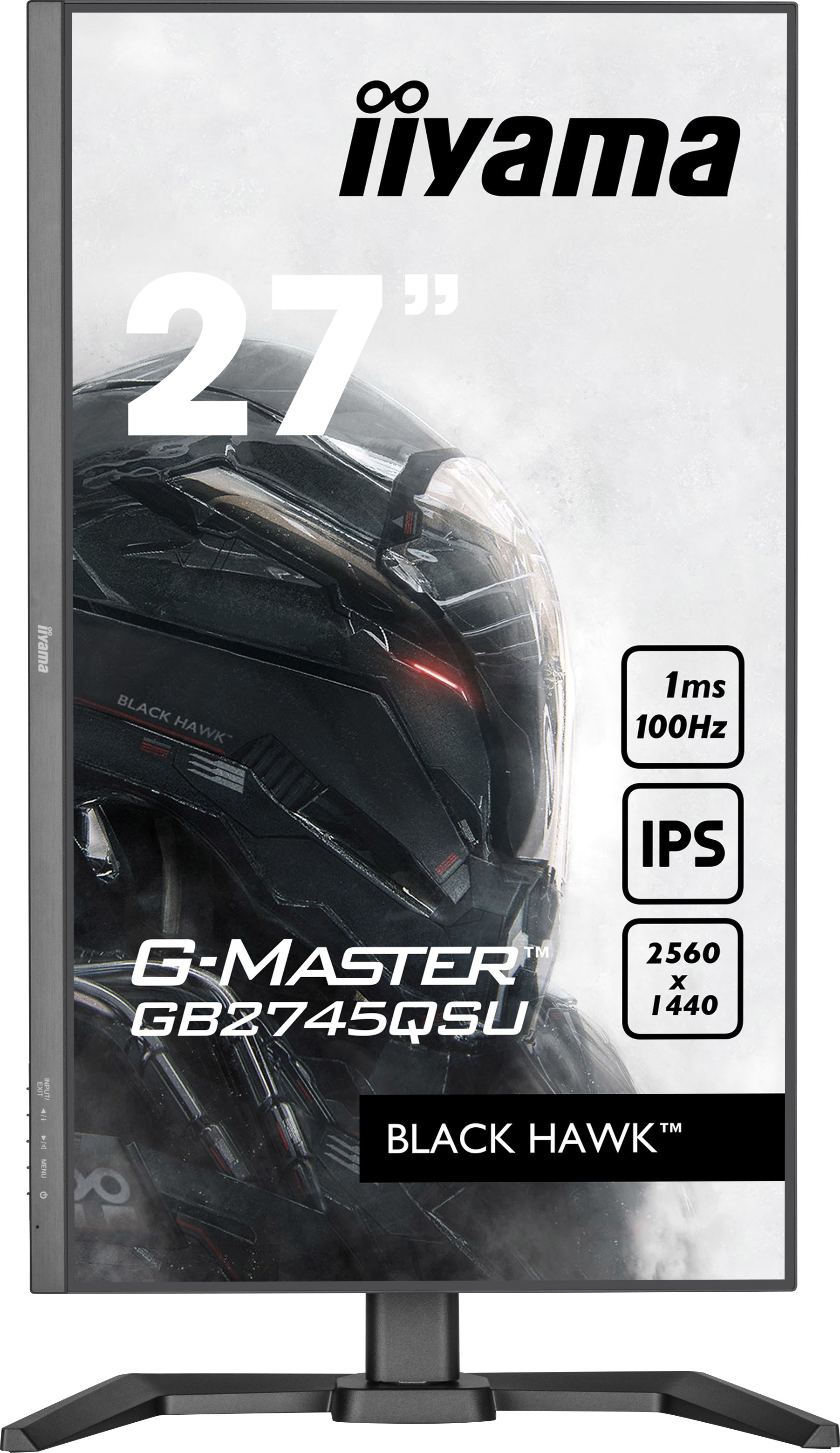 iiyama G-MASTER GB2745QSU-B1 écran plat de PC 68,6 cm (27") 2560 x 1440 pixels 2K Ultra HD LED Noir