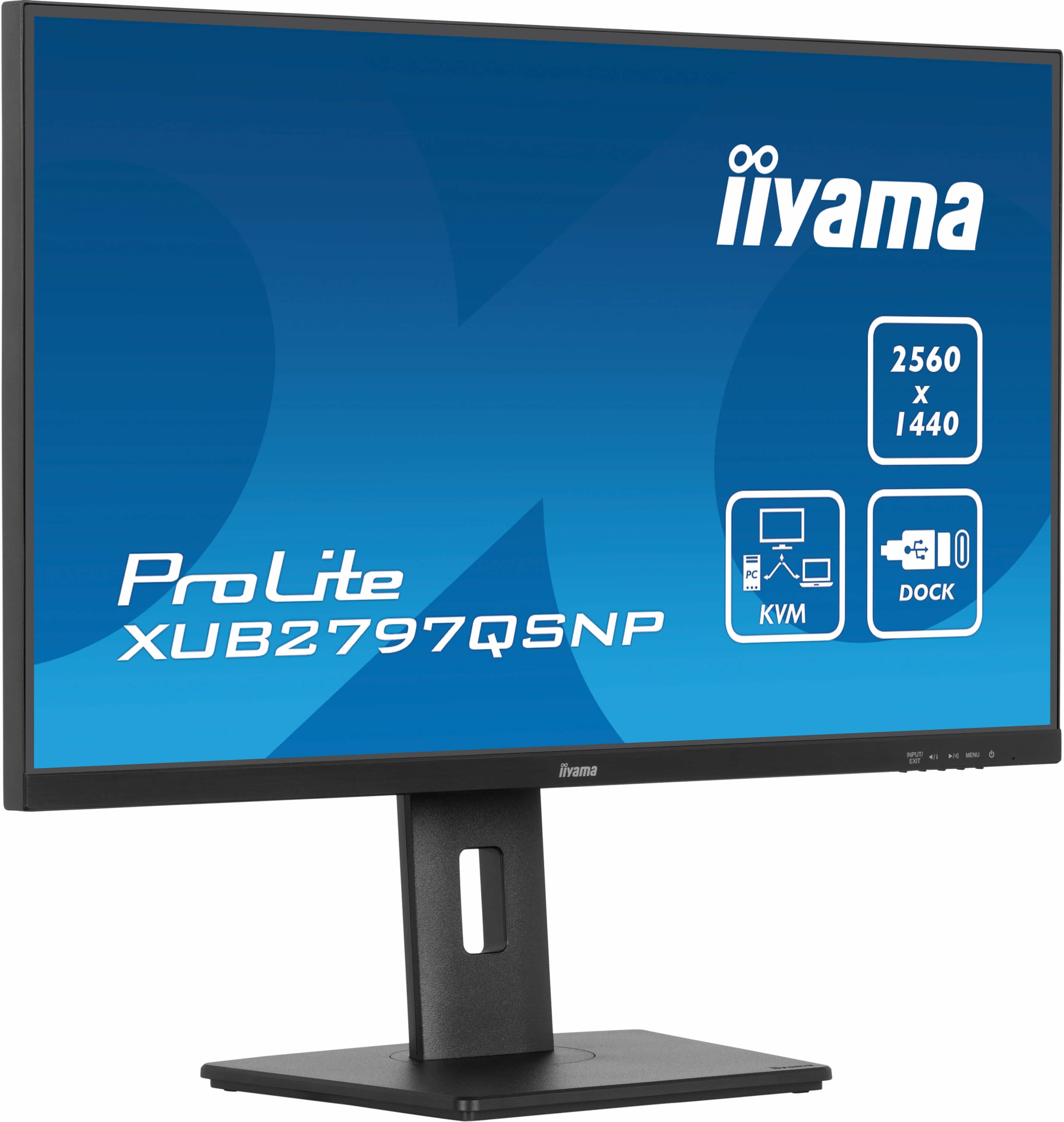 iiyama ProLite XUB2797QSNP-B1 écran plat de PC 68,6 cm (27") 2560 x 1440 pixels Wide Quad HD LED Noir