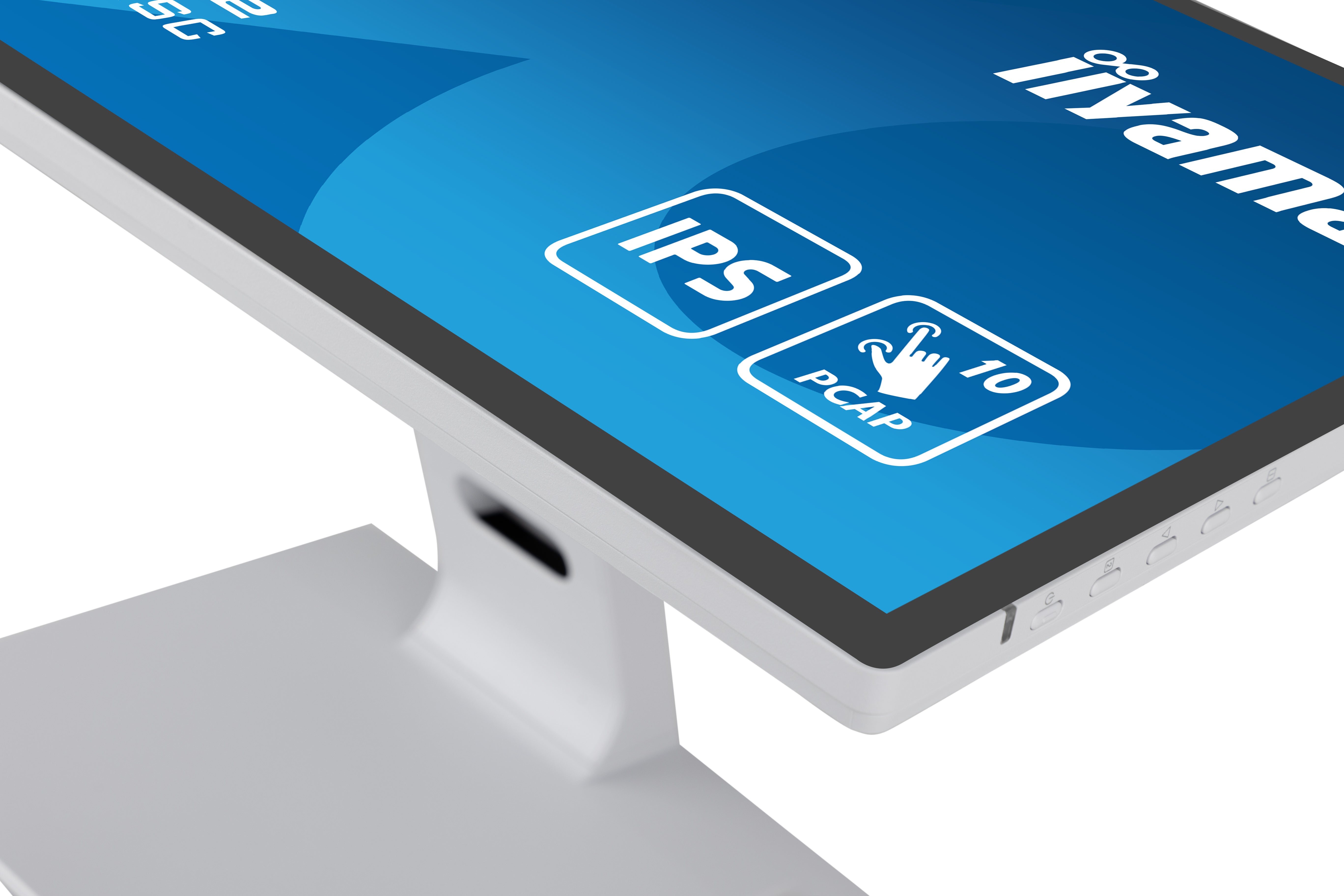 iiyama ProLite T2452MSC-W1 écran plat de PC 60,5 cm (23.8") 1920 x 1080 pixels Full HD LCD Écran tactile Multi-utilisateur Blanc