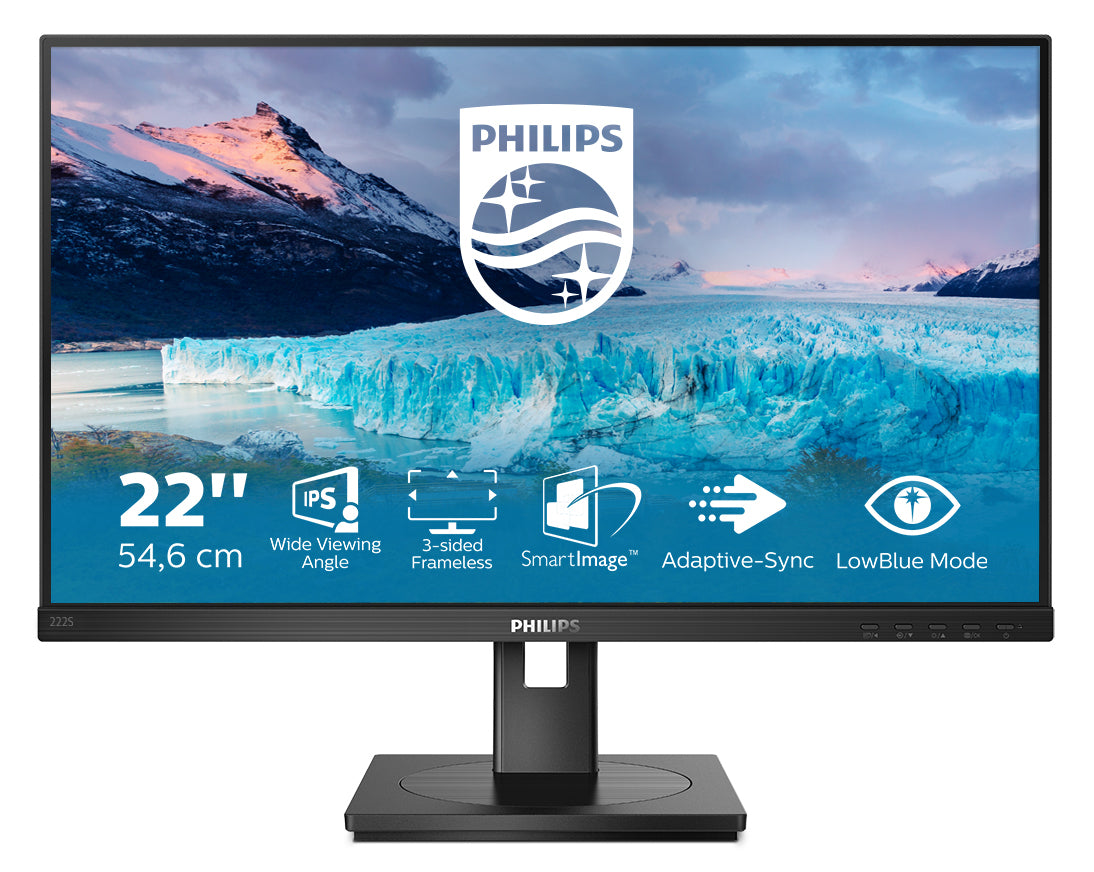 Philips S Line 222S1AE/00 écran plat de PC 54,6 cm (21.5") 1920 x 1080 pixels Full HD LCD Noir