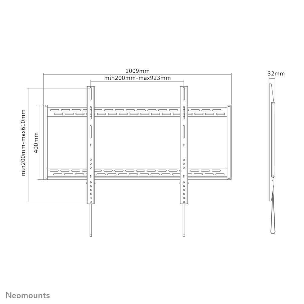 Neomounts LFD-W1000 Support pour écran mural 60-100" - fixe