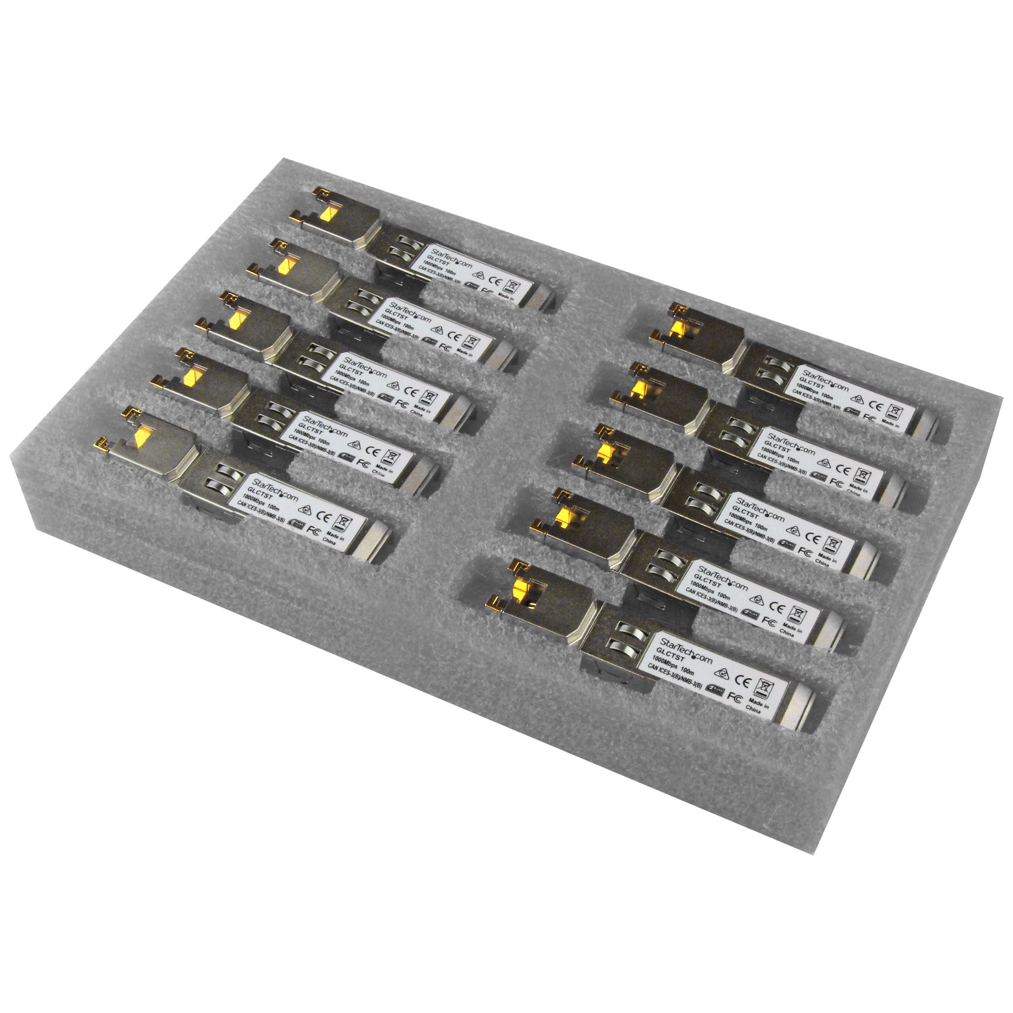 StarTech.com Module SFP GBIC compatible Cisco GLC-T - Transceiver 1000BASE-T - Paquet de 10